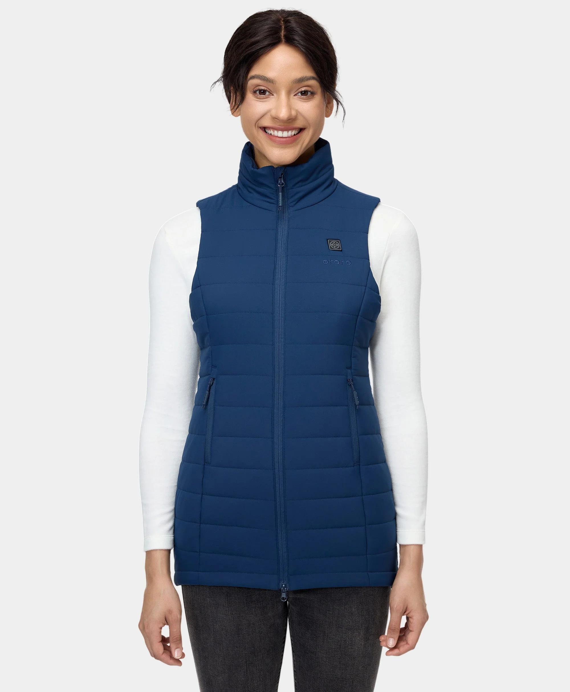 Tribeca Women's Heated Long Puffer Vest - XNAUWBI