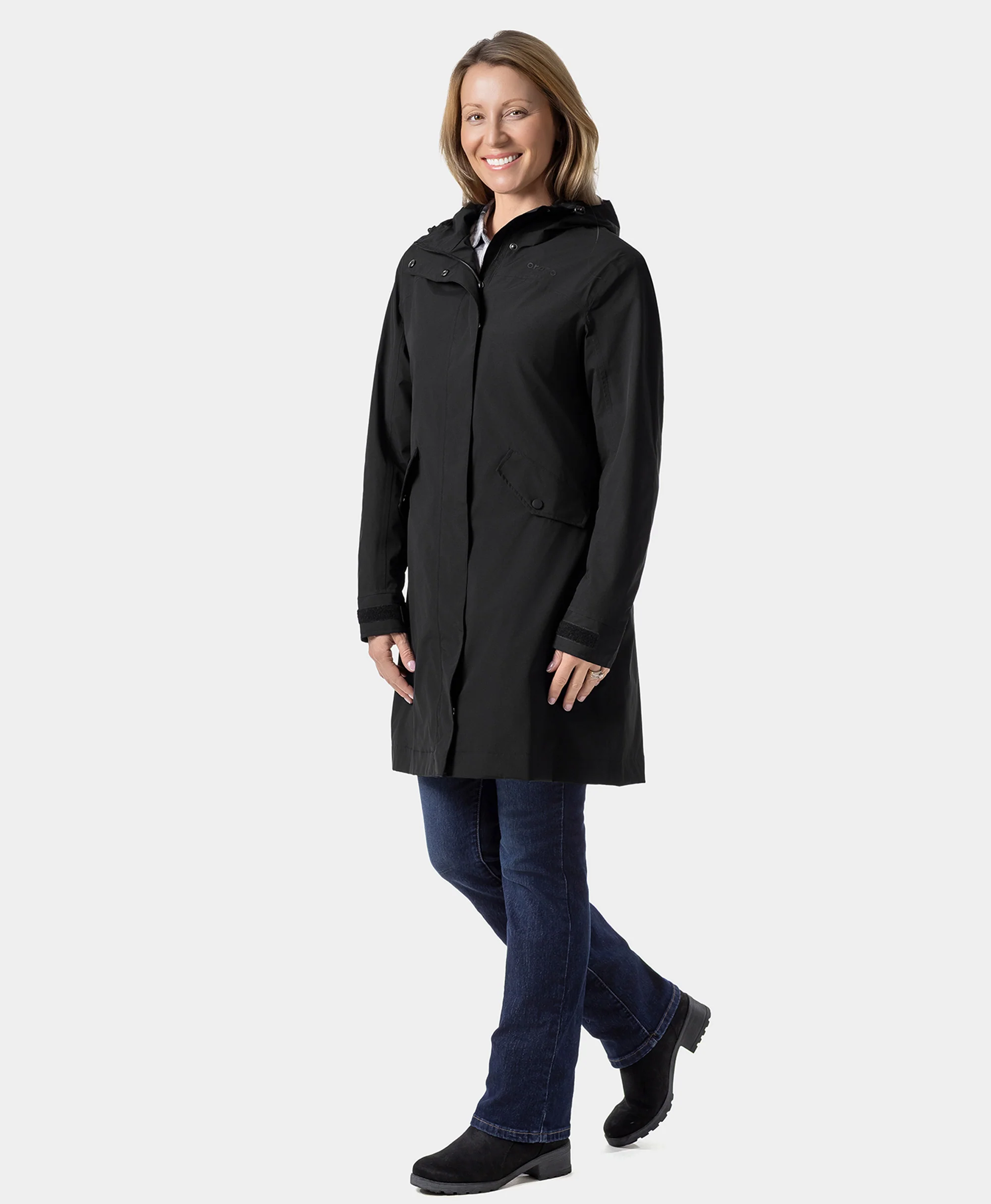 Downtown Women's Heated Rain Trench - XNAUWBI