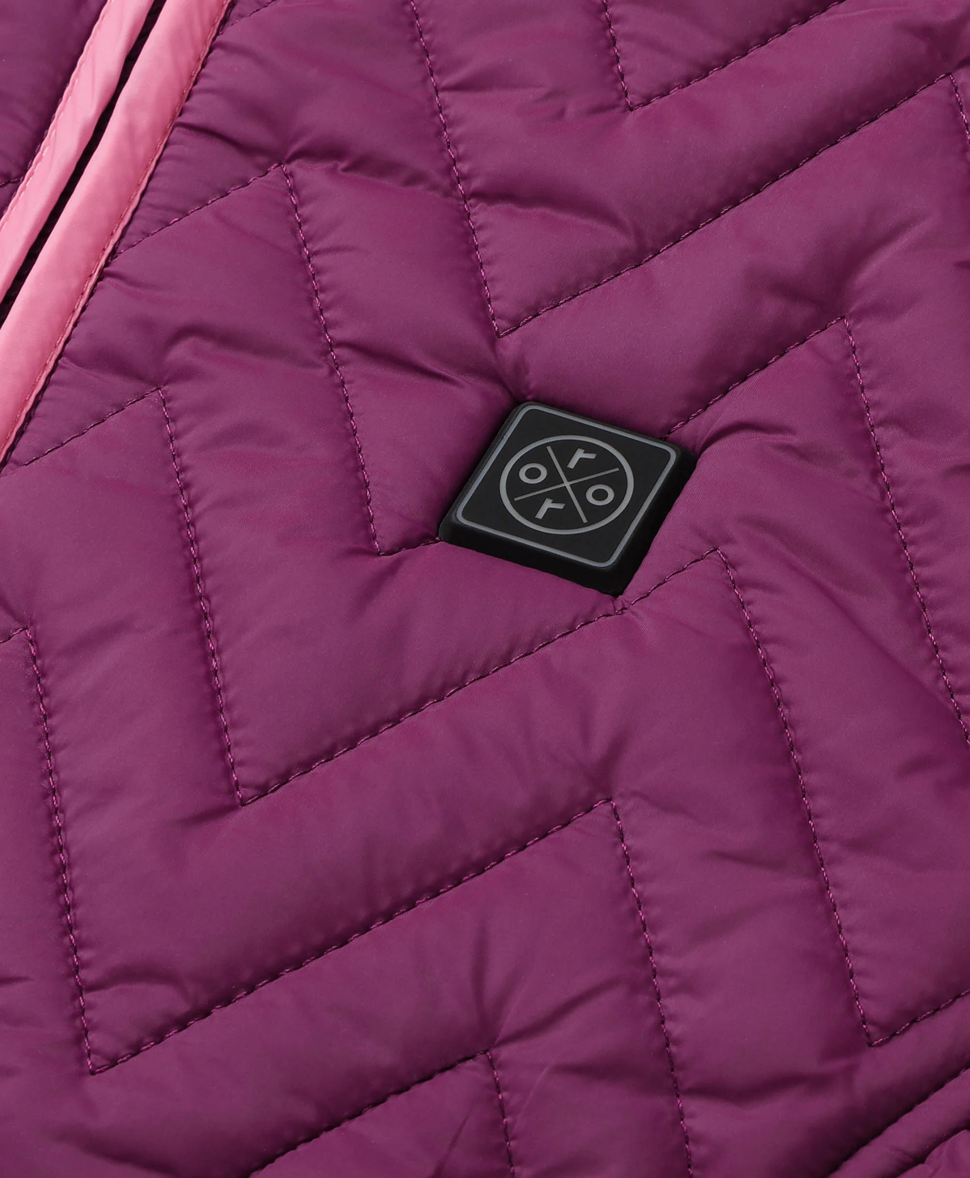 Women's Heated Chevron Quilted Vest - XNAUWBI