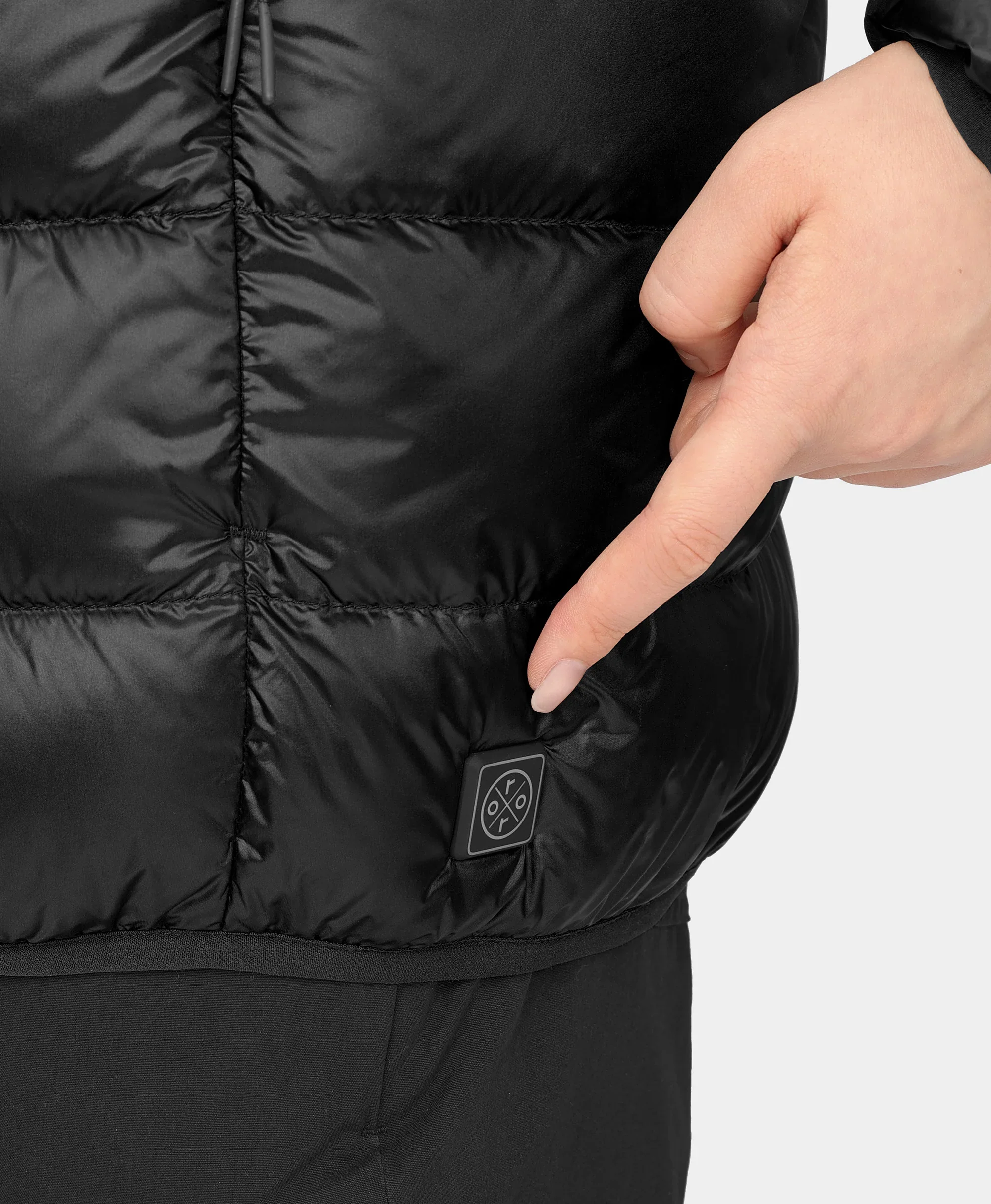 Aero Women's 4-Zone Packable Heated Down Jacket - XNAUWBI