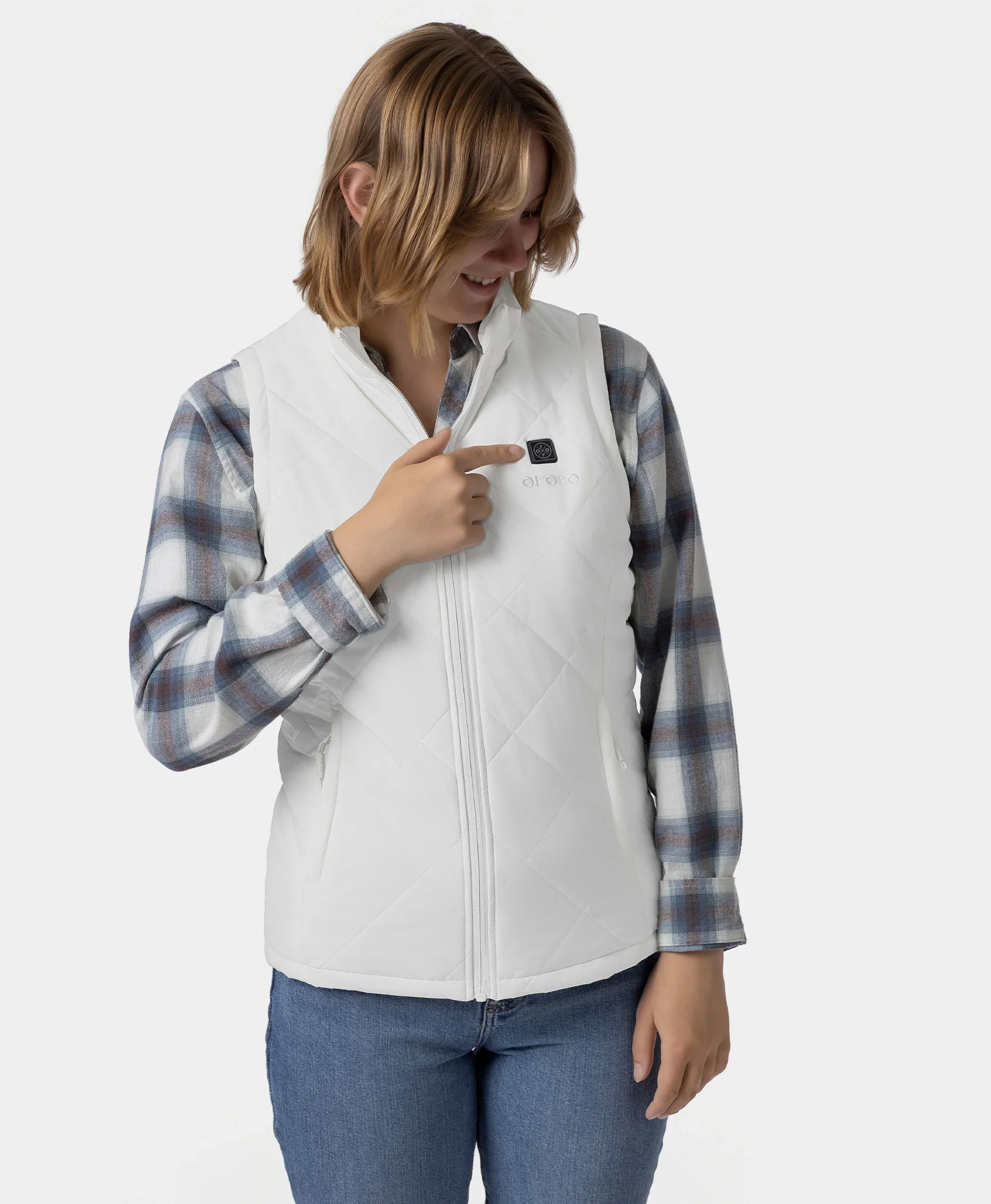 Women's Junior 4-Zone Heated Quilted Vest - XNAUWBI