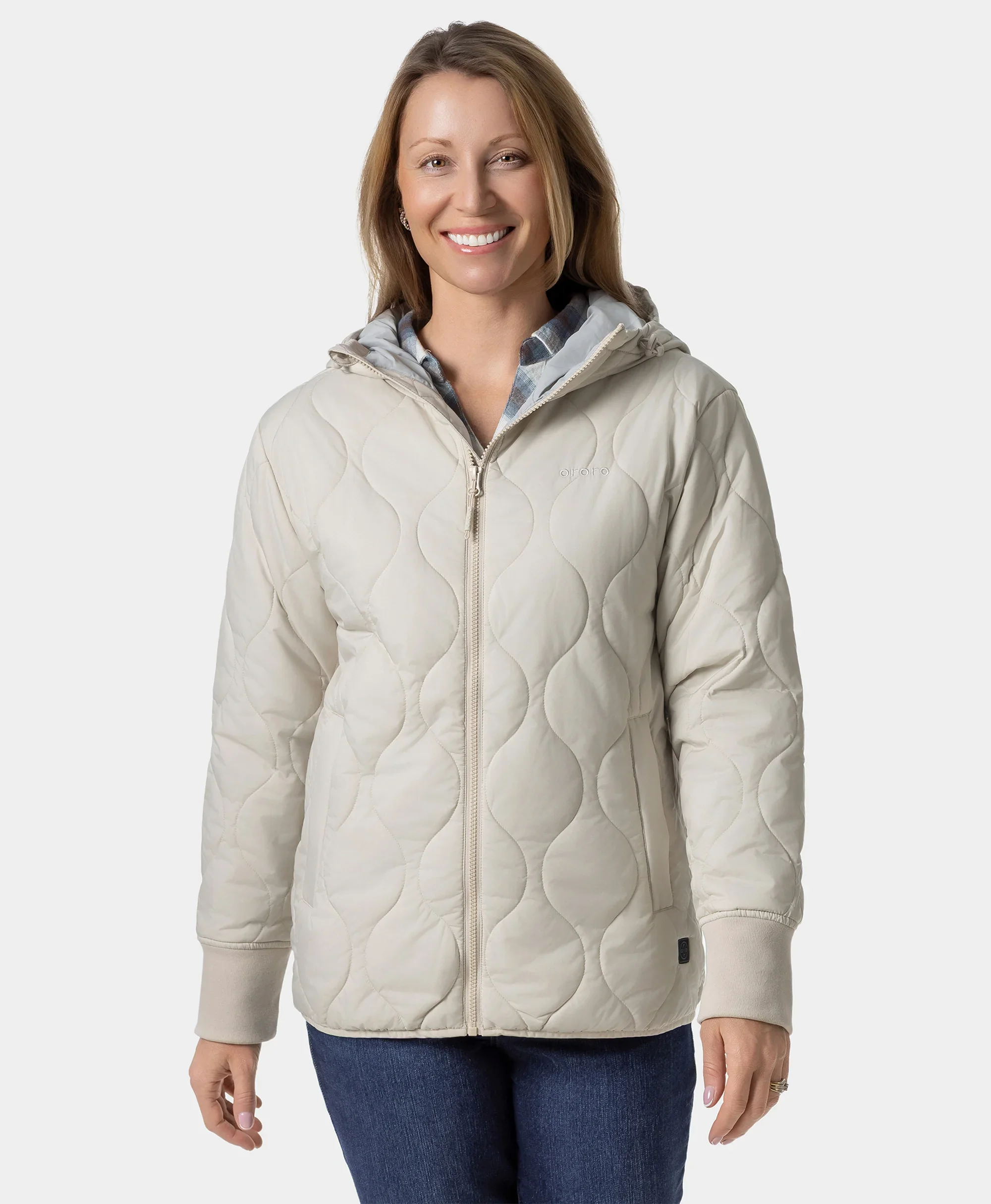 Stargazer Women's Heated Quilted Hoodie Jacket - XNAUWBI