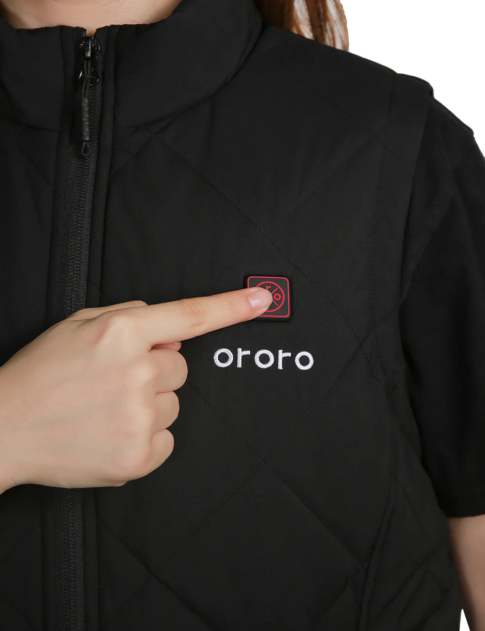 Women's Heated Quilted Vest - Black - XNAUWBI