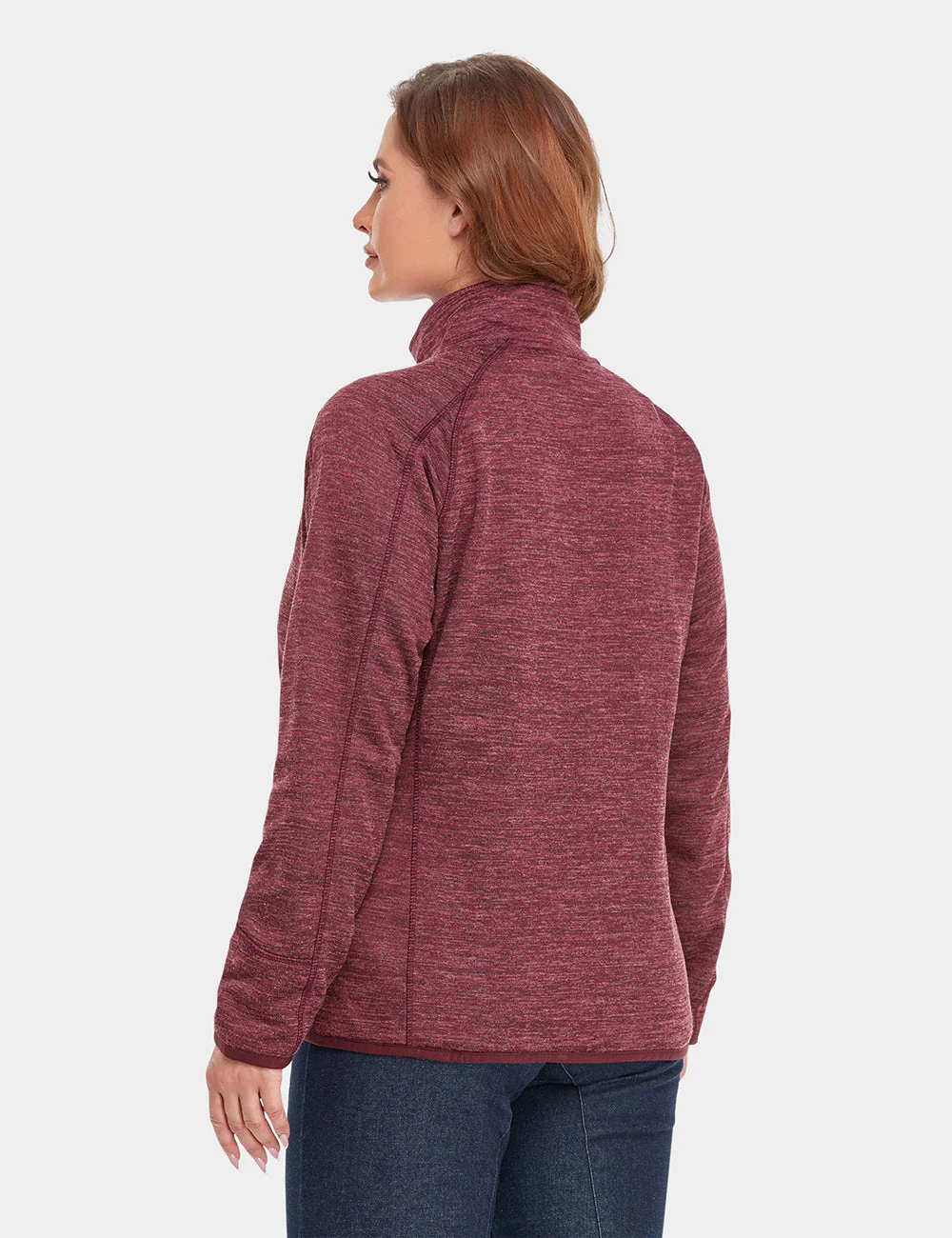 Women's Heated Full-Zip Fleece Jacket - XNAUWBI