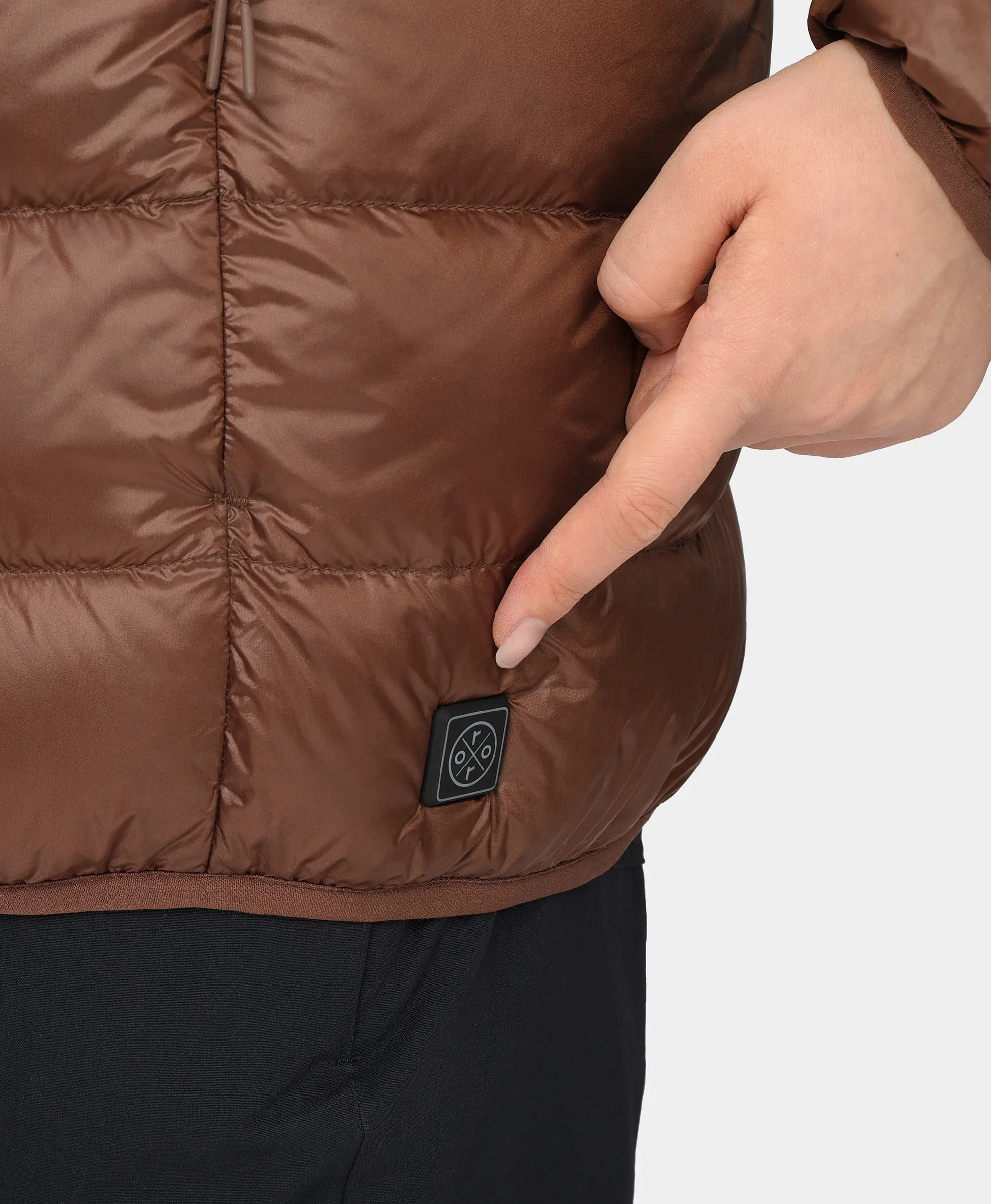 Aero Women's 4-Zone Packable Heated Down Jacket - XNAUWBI