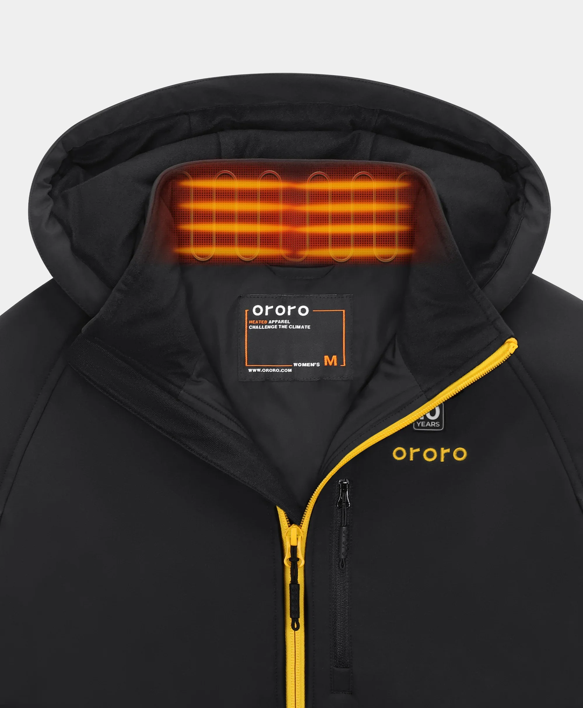Women's 4-Zone Classic Heated Jacket (10-Year Anniversary Limited Edition) - Black & Gold - XNAUWBI