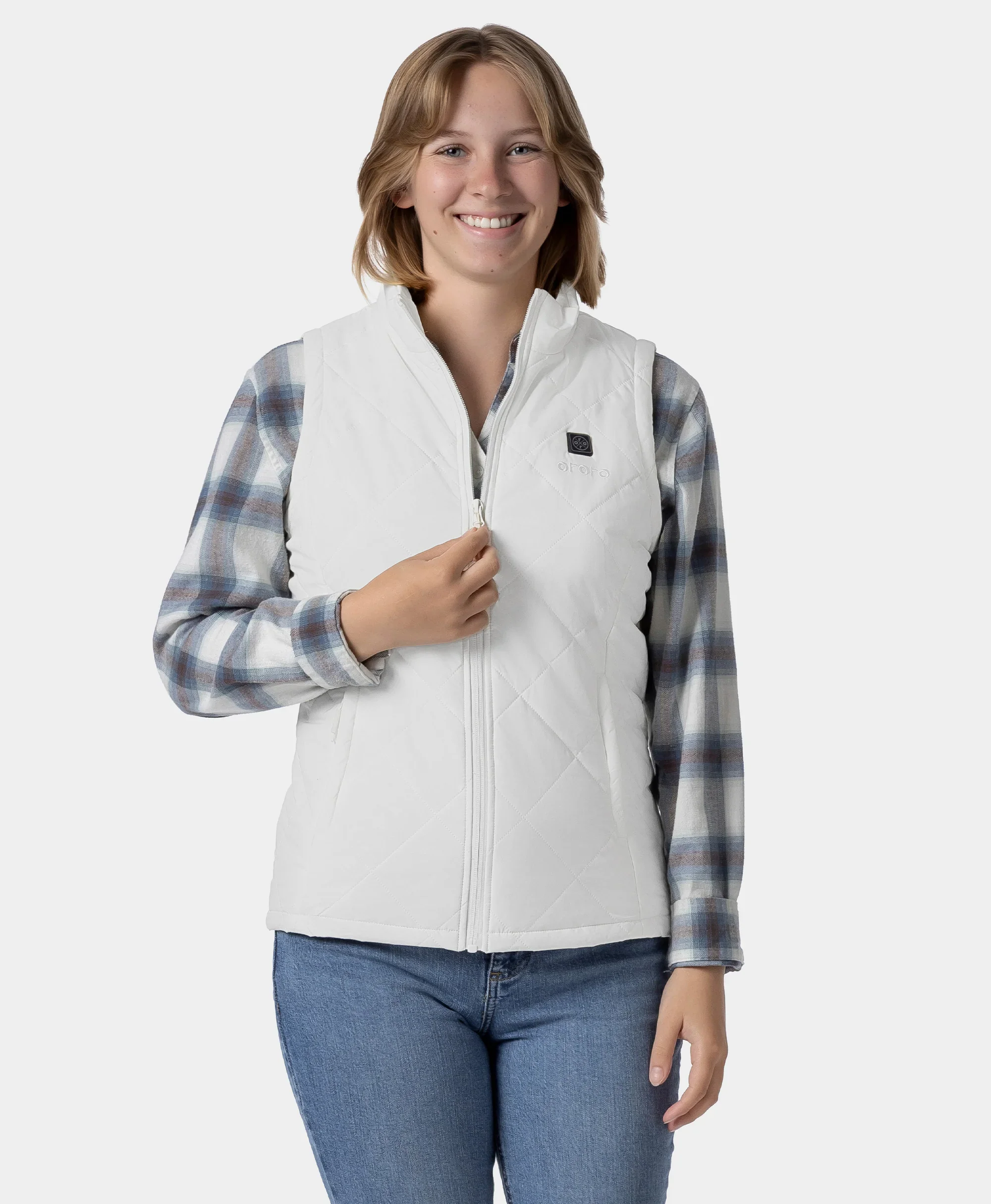 Women's Junior 4-Zone Heated Quilted Vest - XNAUWBI