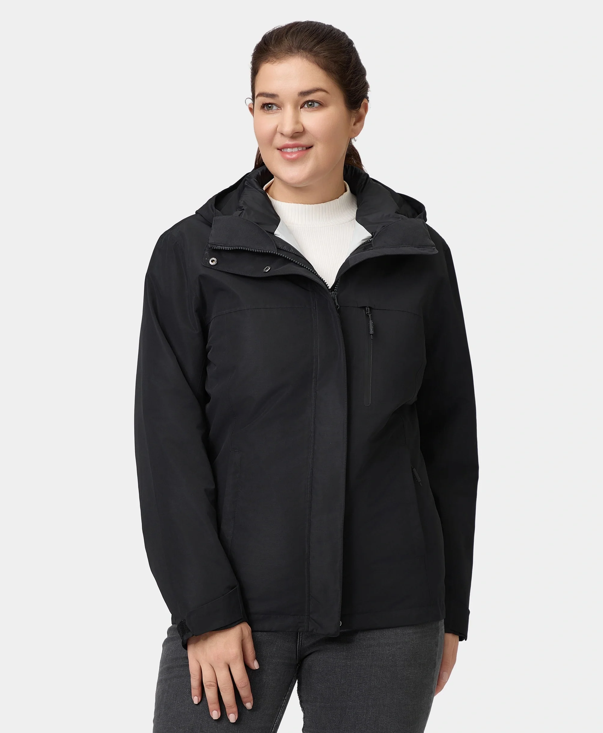 River Ridge Women's 3-in-1 Heated Jacket with Down Liner - XNAUWBI