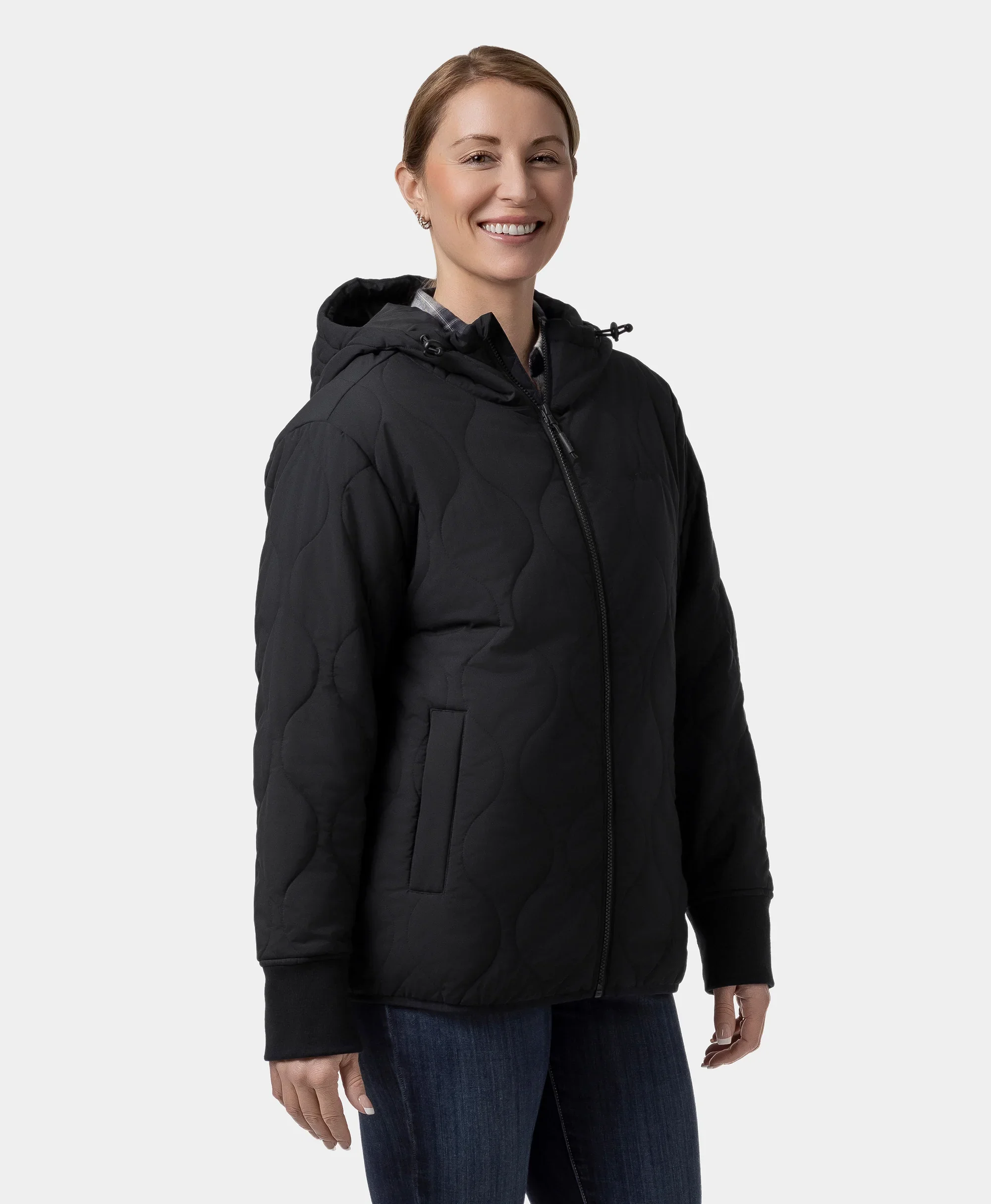 Stargazer Women's Heated Quilted Hoodie Jacket - XNAUWBI