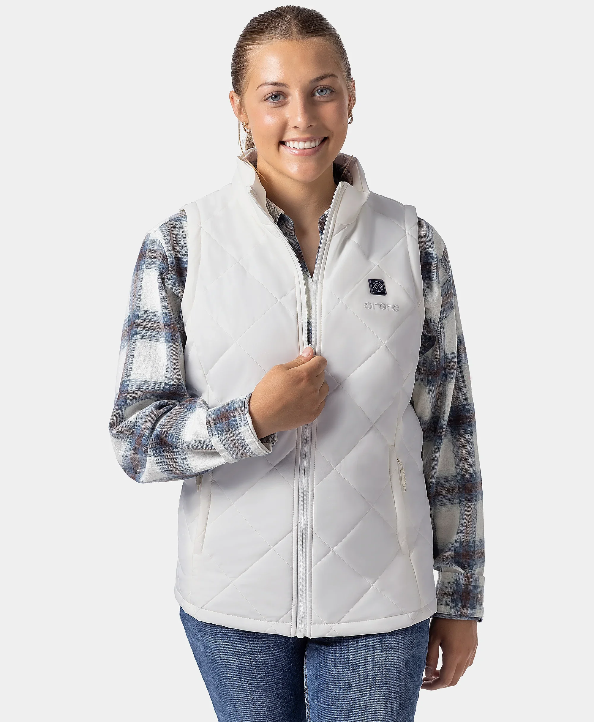 Women's Junior 4-Zone Heated Quilted Vest - XNAUWBI