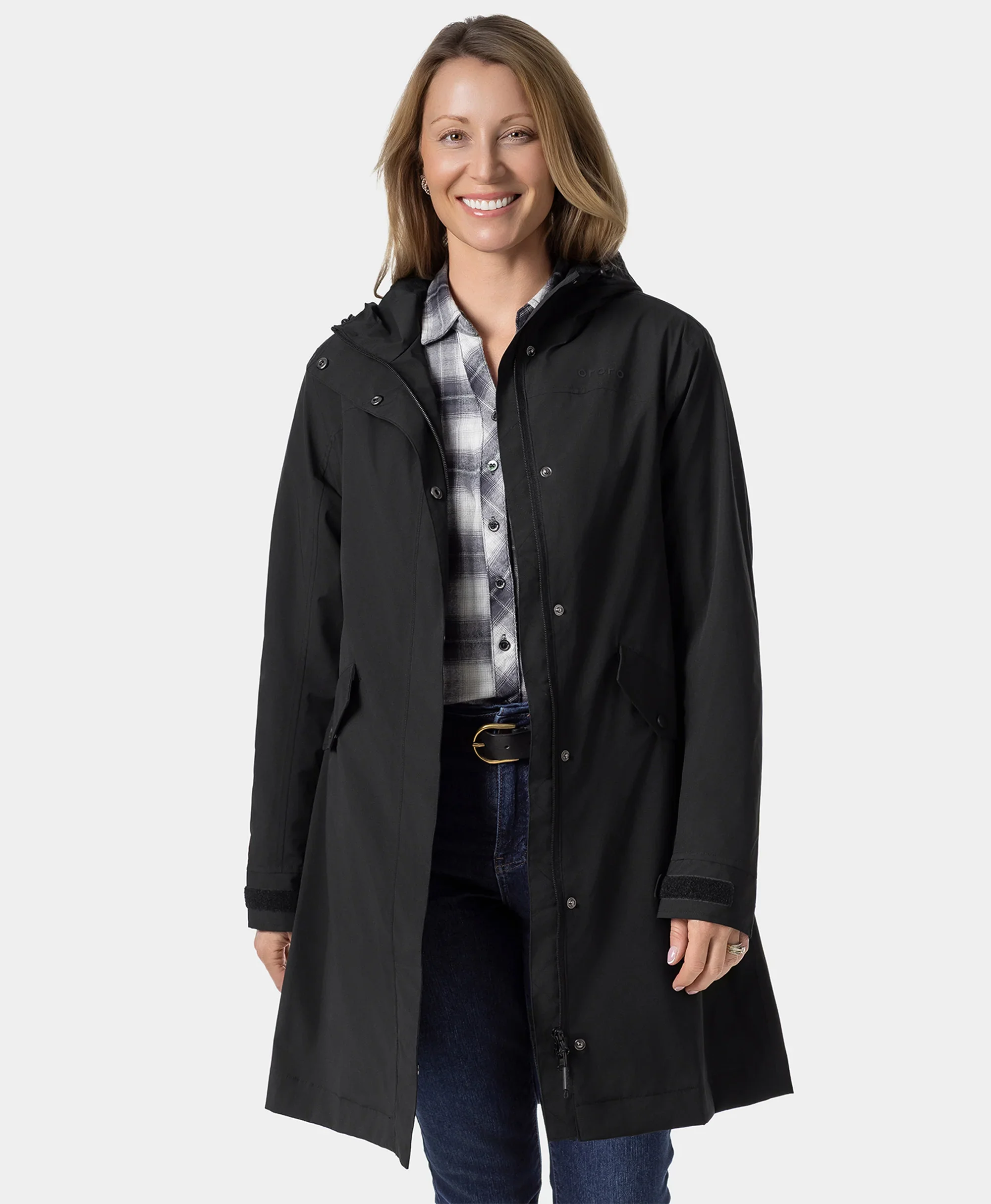 Downtown Women's Heated Rain Trench - XNAUWBI