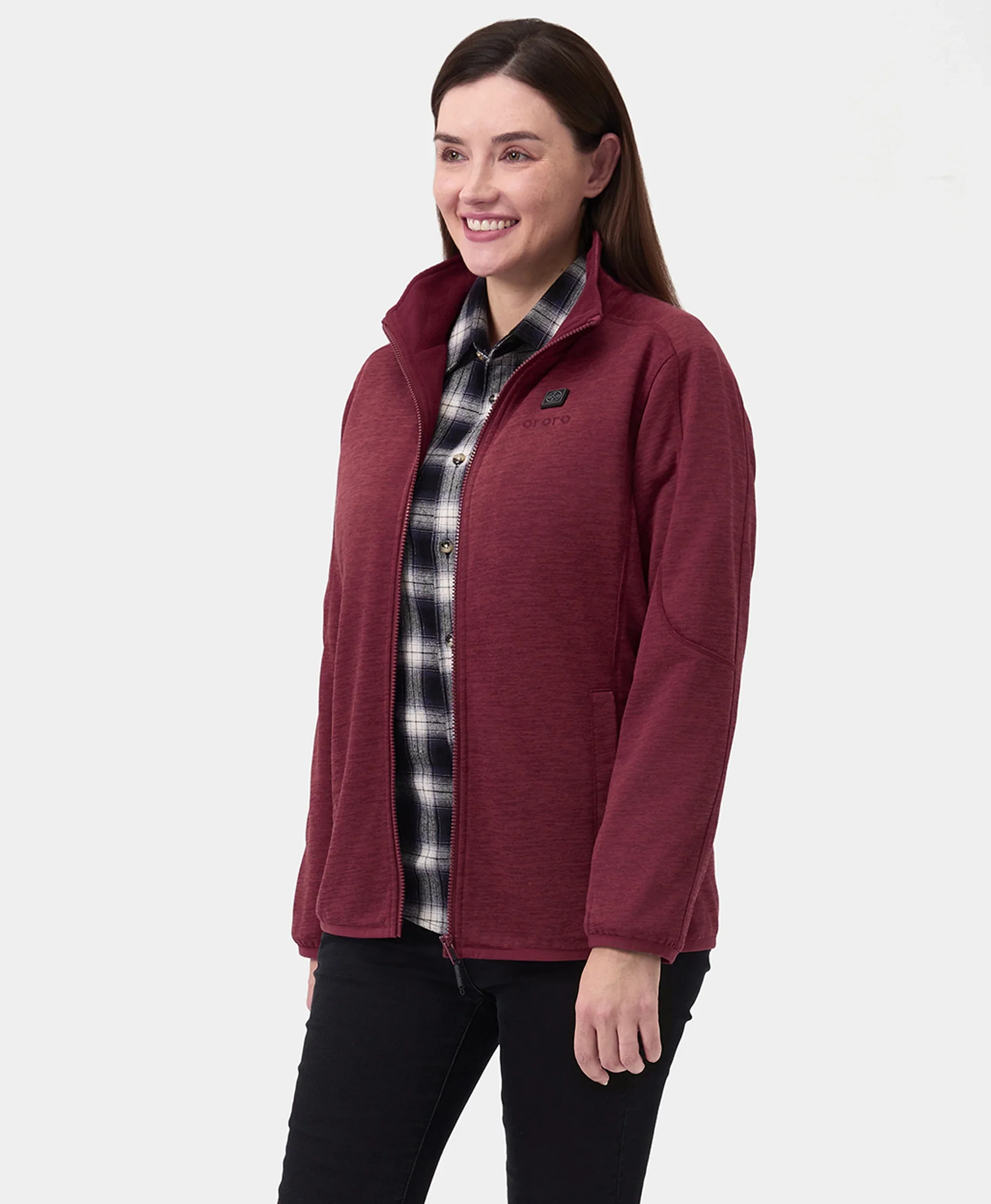 Women's Heated Full-Zip Fleece Jacket (2025) - XNAUWBI