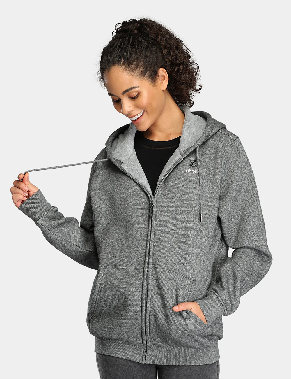 Unisex Heated Fleece Hoodie - XNAUWBI
