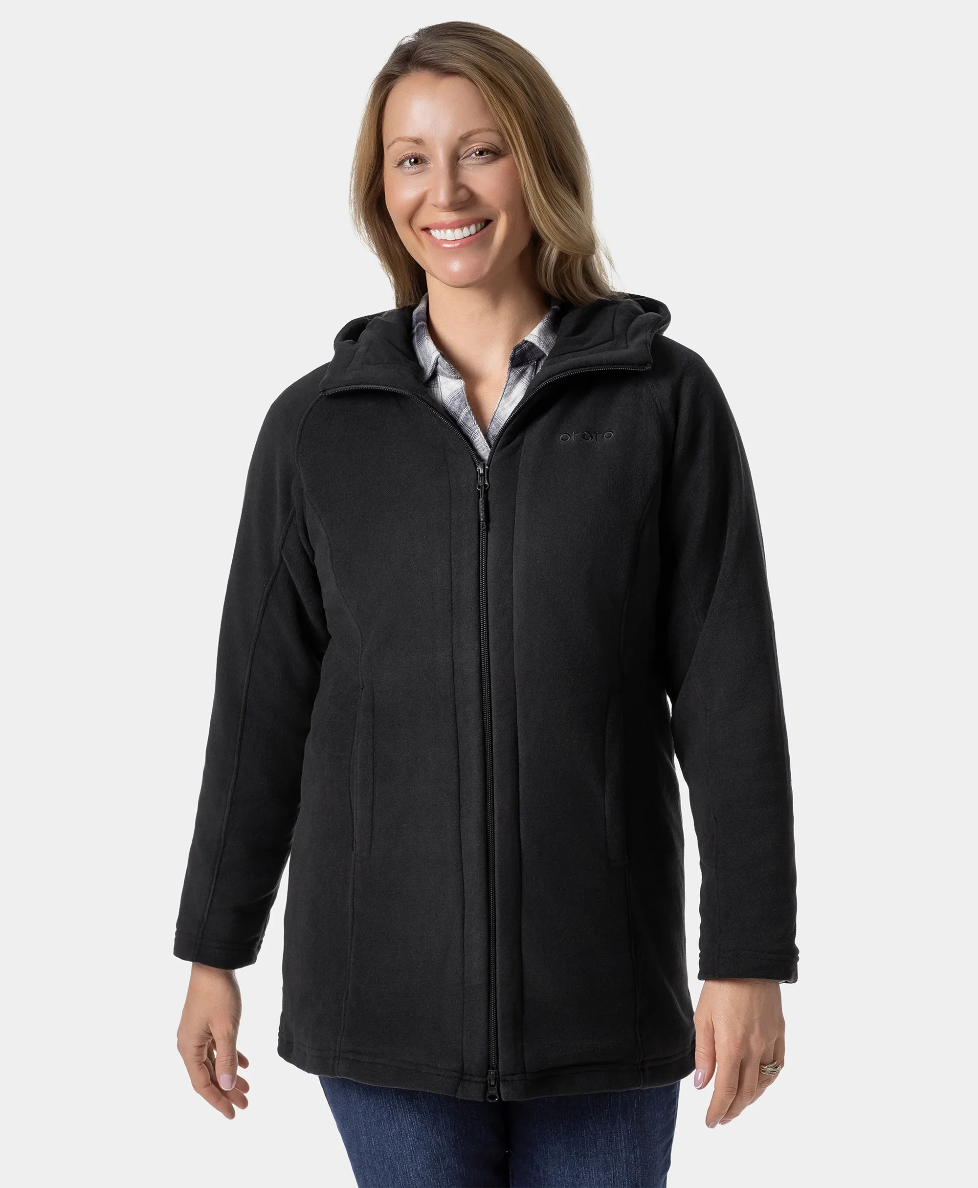 Felicity Women's Heated Fleece Hoodie Jacket - XNAUWBI