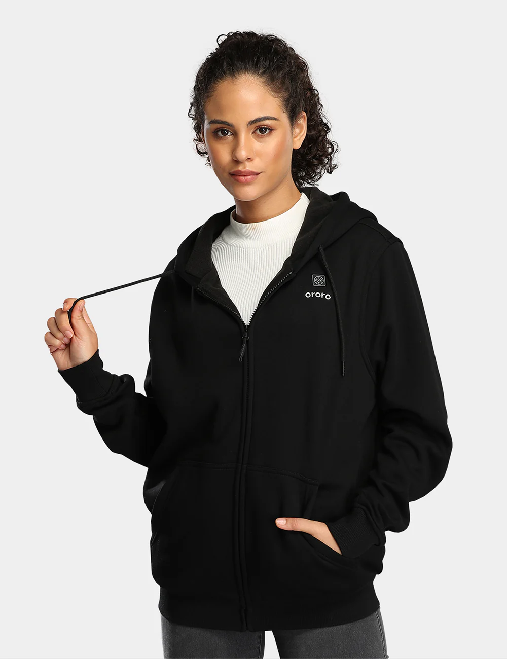 Unisex Heated Fleece Hoodie - XNAUWBI