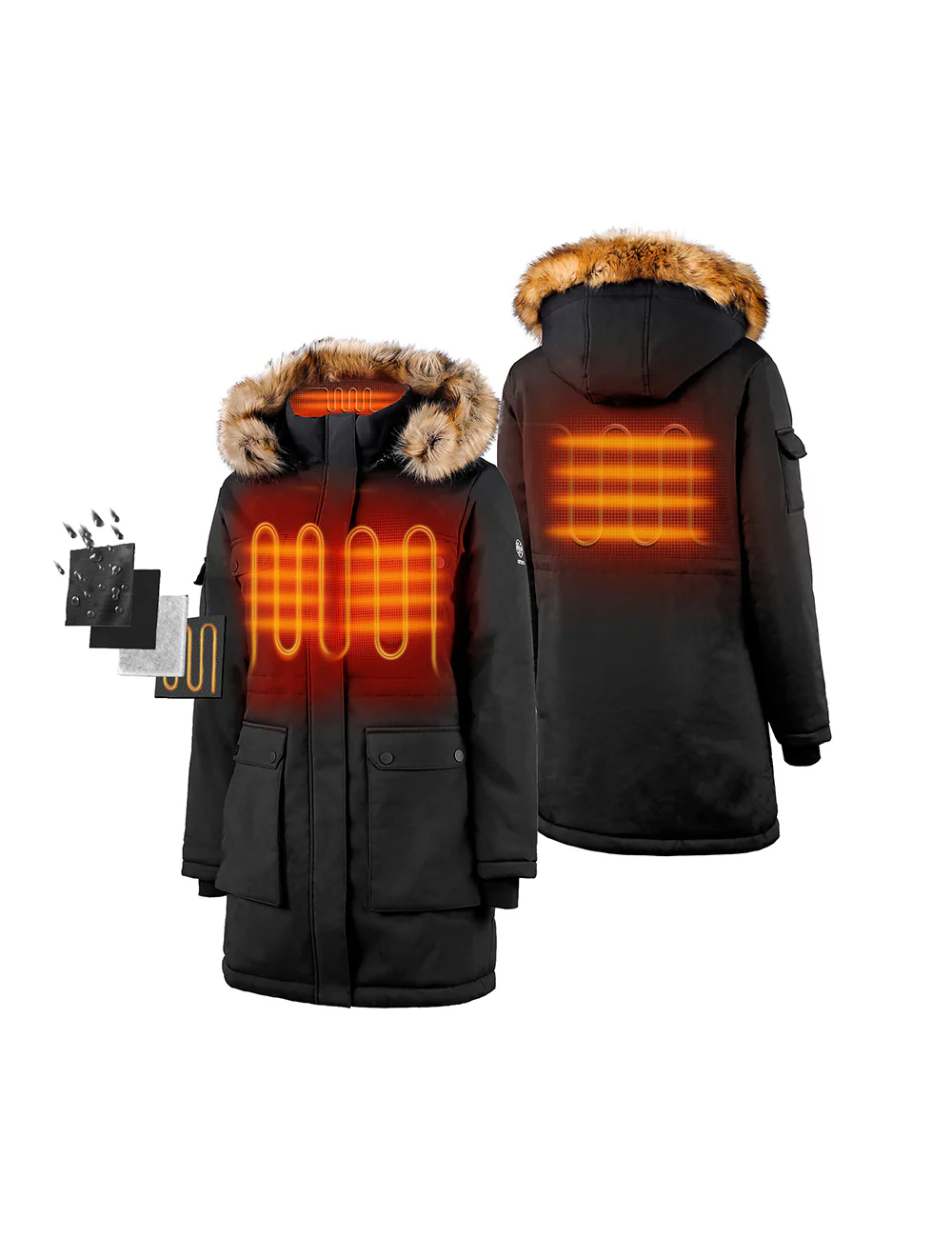 Women's Heated Thermolite® Parka (4 Heating Zones) - XNAUWBI