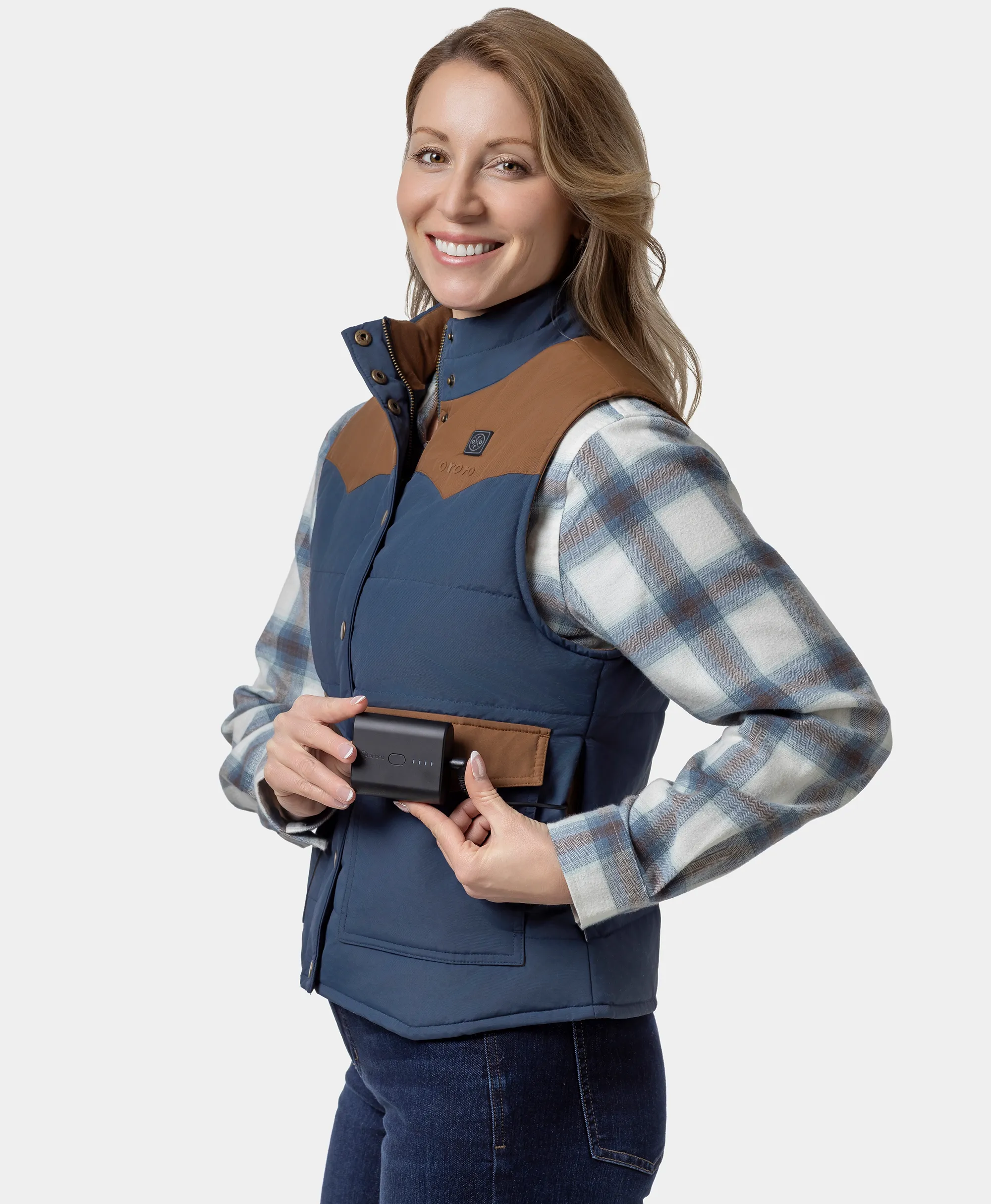 Amelia Women's Western Heated Vest - XNAUWBI