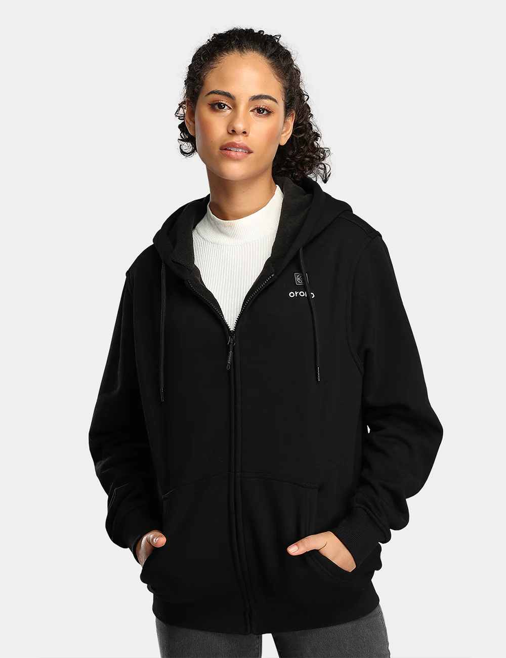 Unisex Heated Fleece Hoodie - XNAUWBI