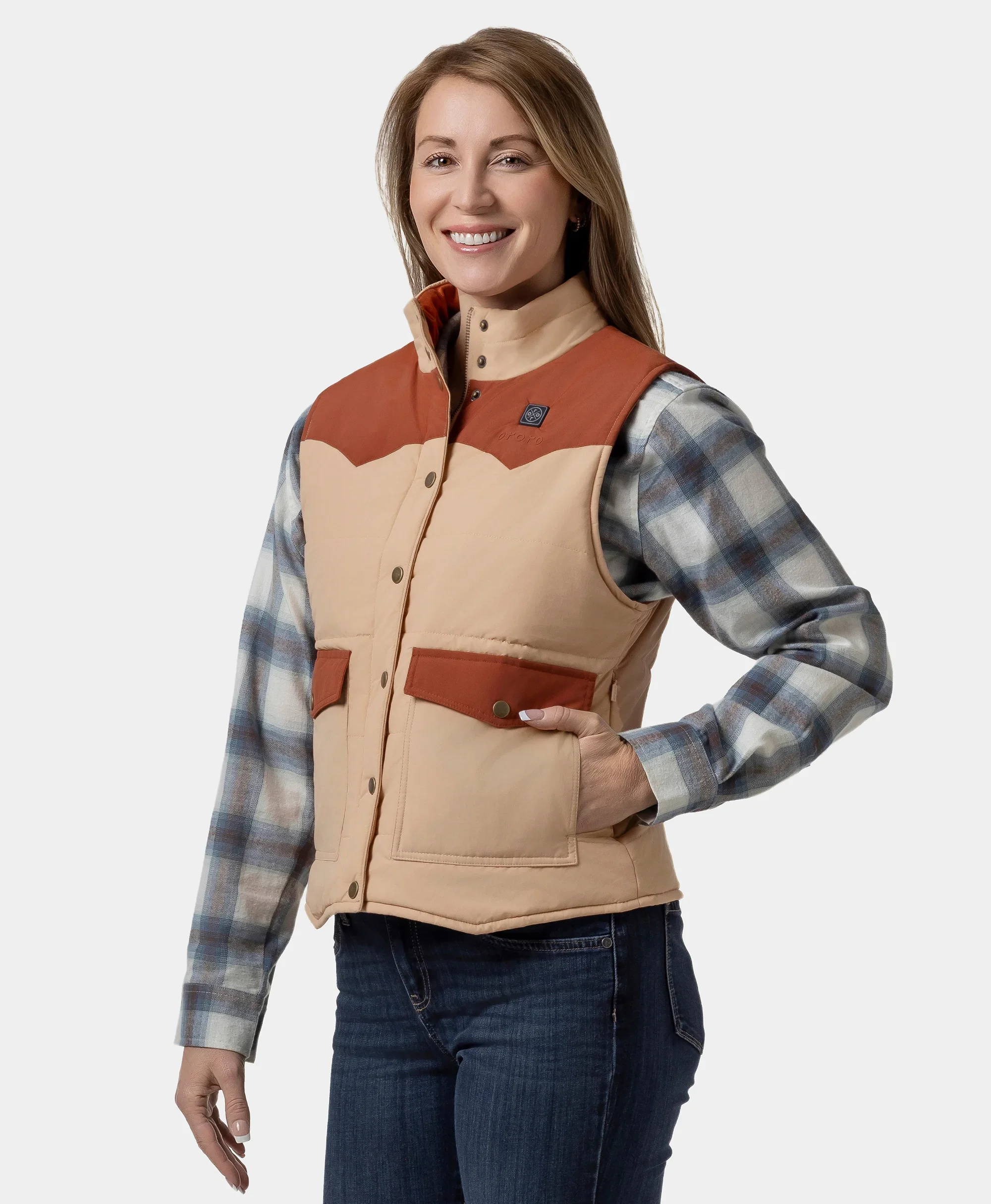 Amelia Women's Western Heated Vest - XNAUWBI