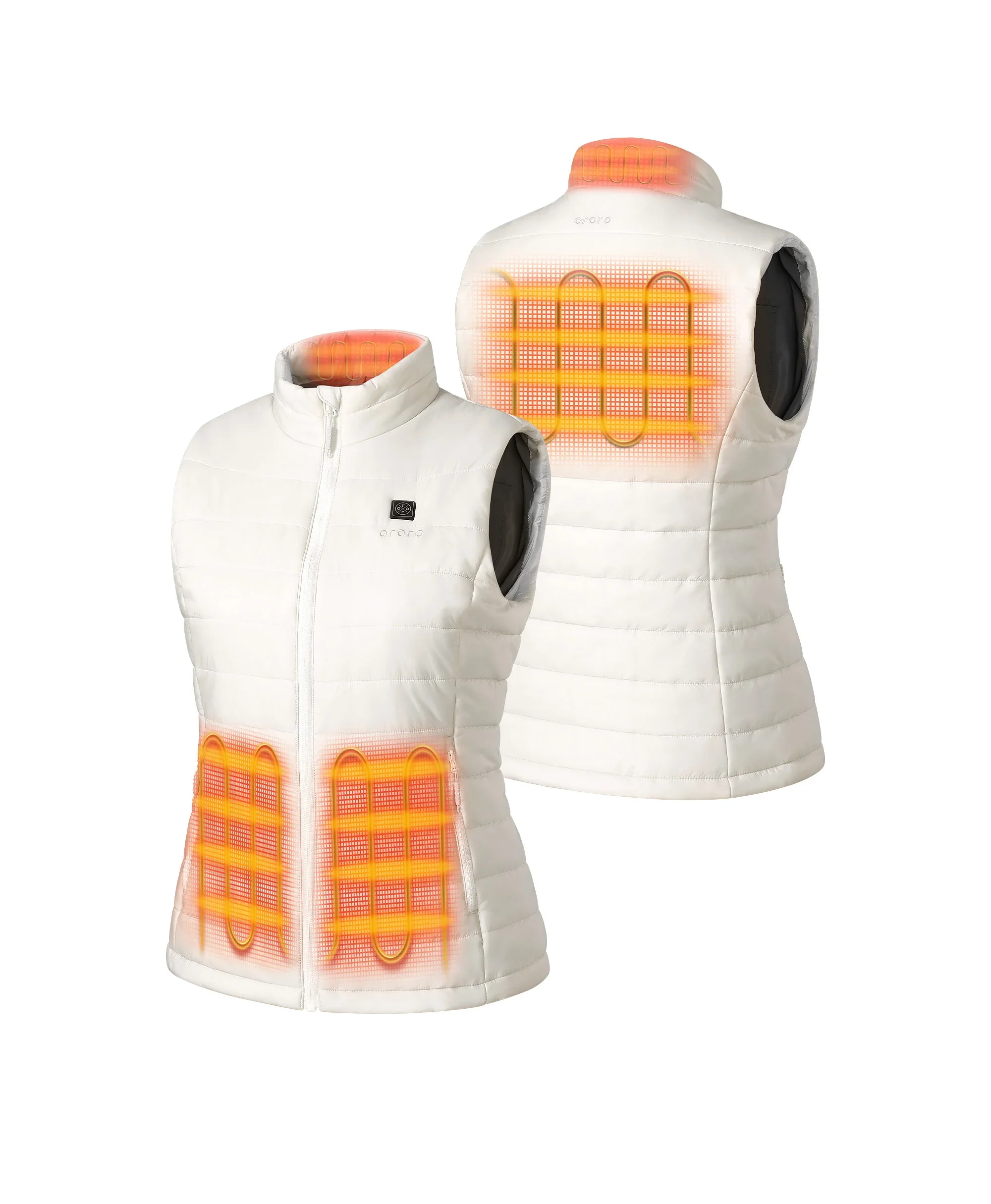 Women's Classic Heated Vest - Off-White - XNAUWBI