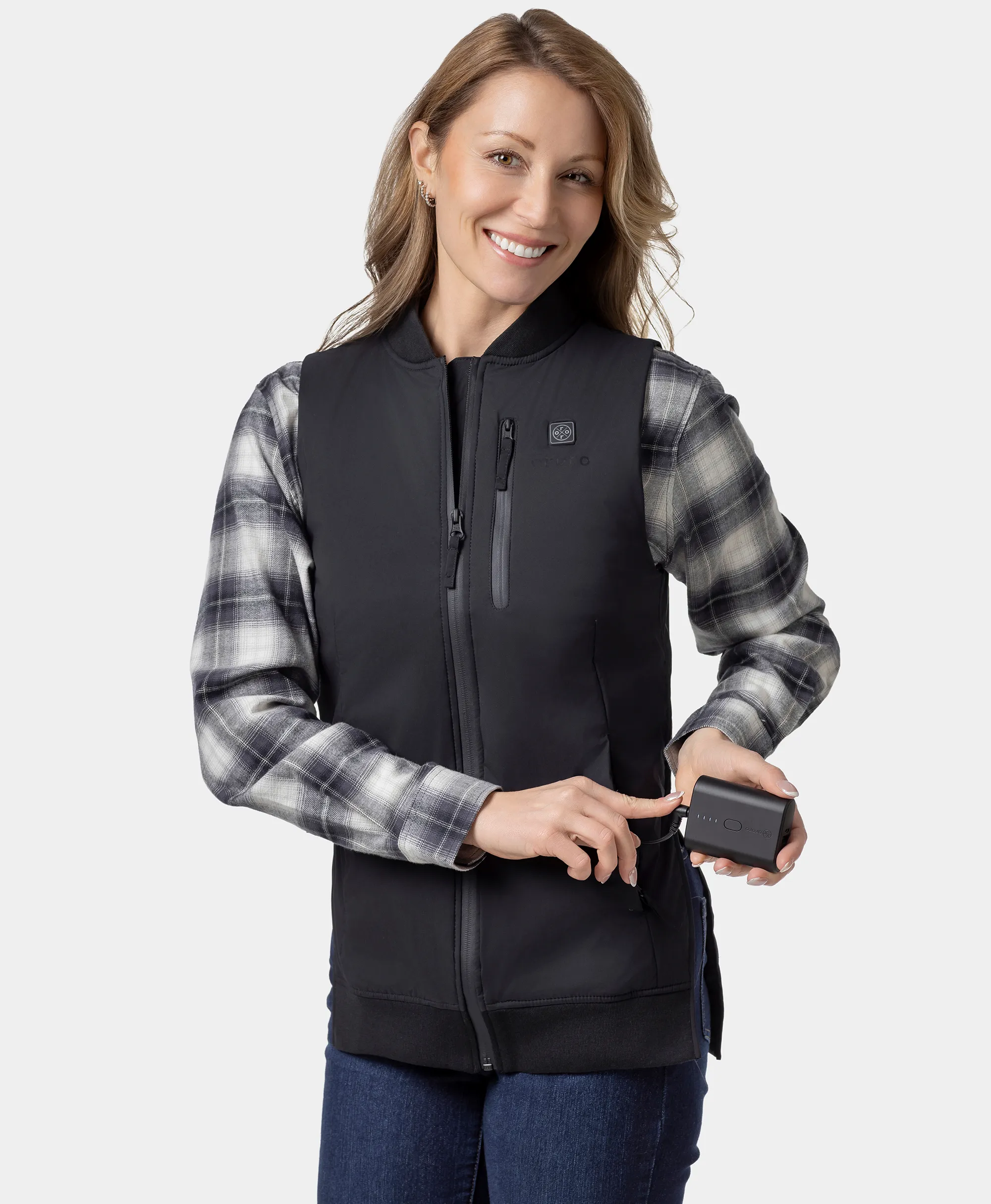 Blair Women's Heated Long Bomber Vest  (Final Sale) - XNAUWBI