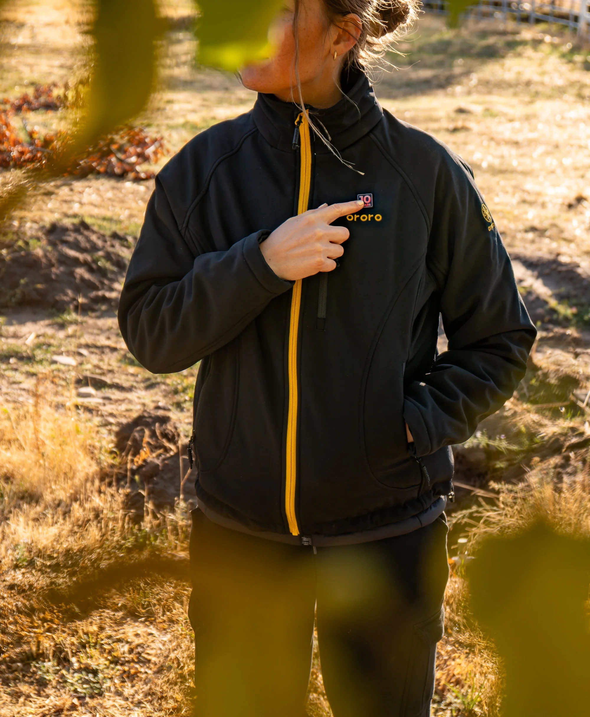 Women's 4-Zone Classic Heated Jacket (10-Year Anniversary Limited Edition) - Black & Gold - XNAUWBI