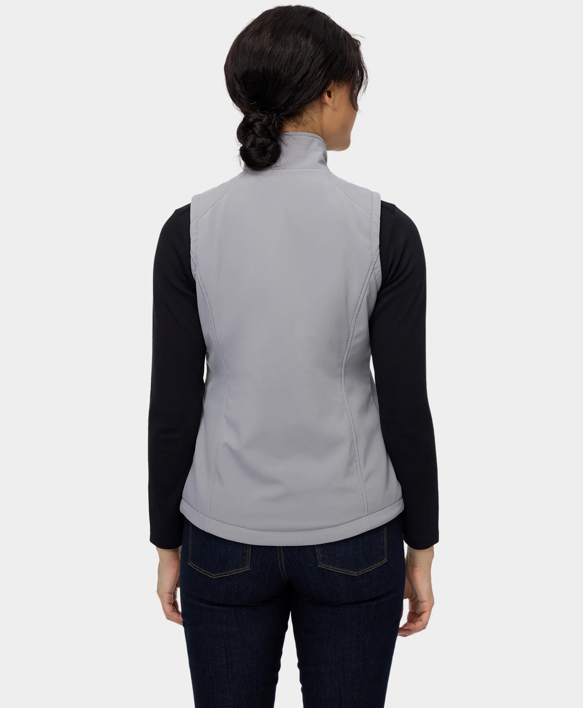 Women's Heated Softshell Vest - Lower Back Heating - XNAUWBI