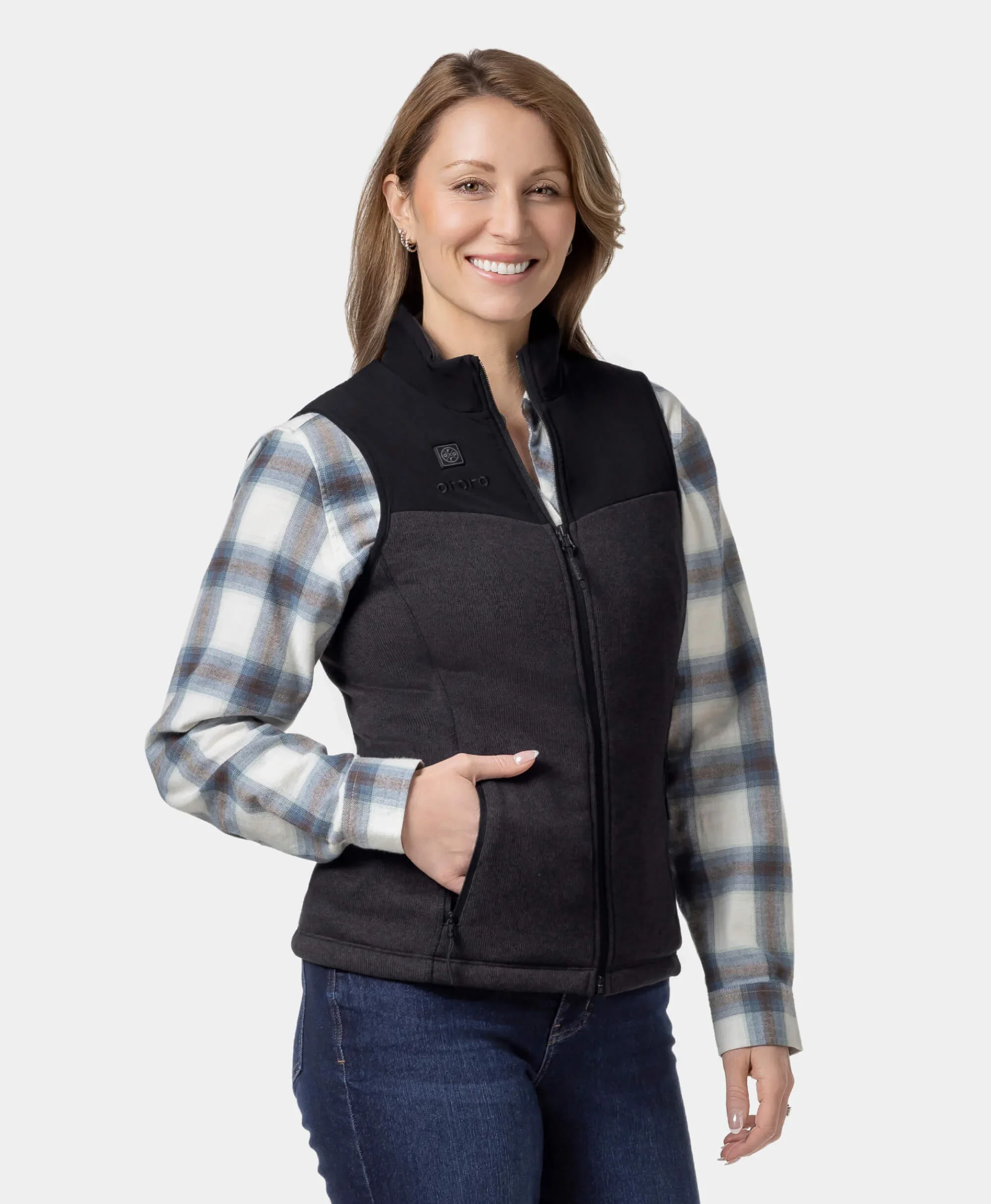 Augusta Women's Heated Sweater Fleece Vest - XNAUWBI