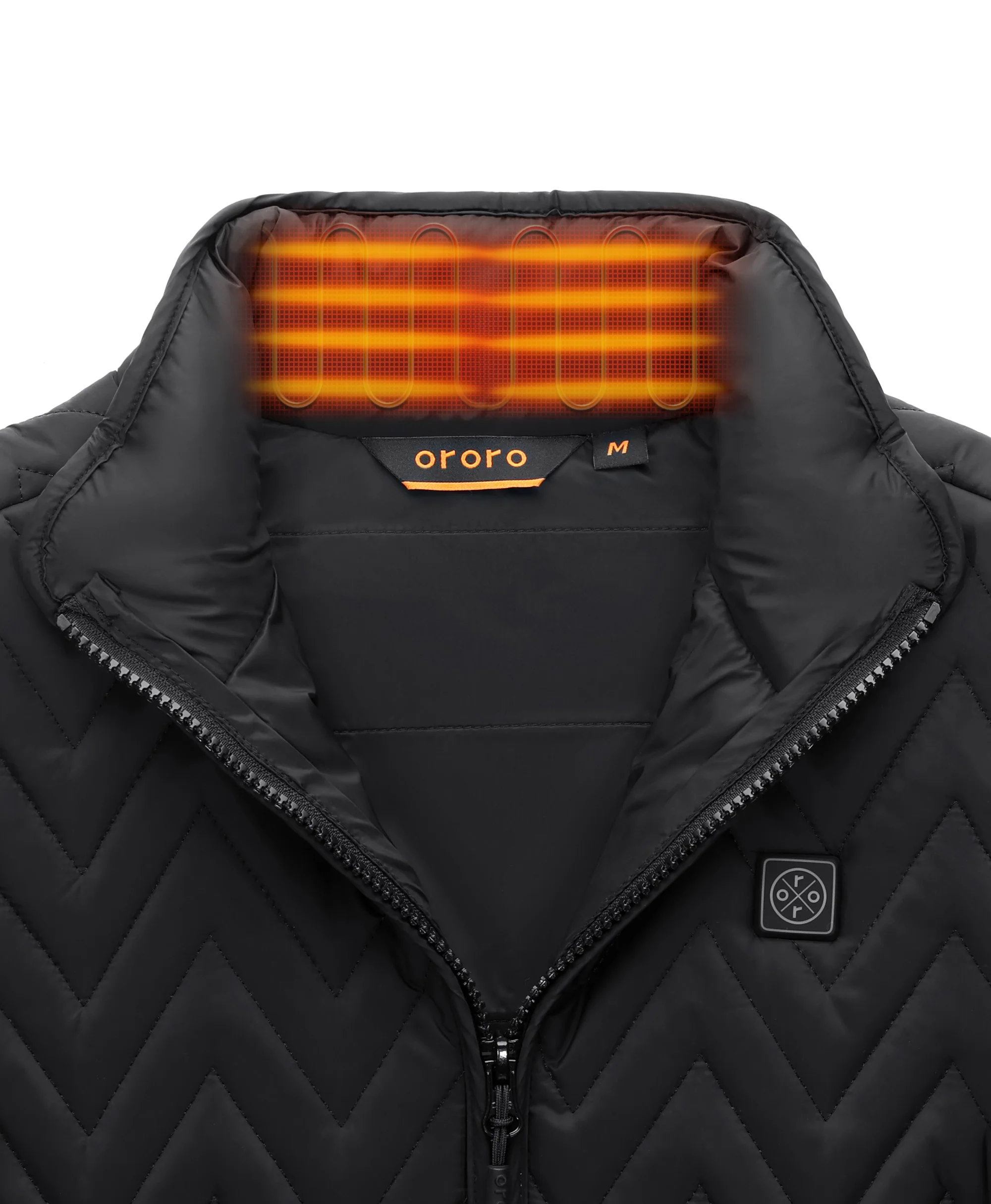 Women's Heated Quilted Vest - Black - XNAUWBI