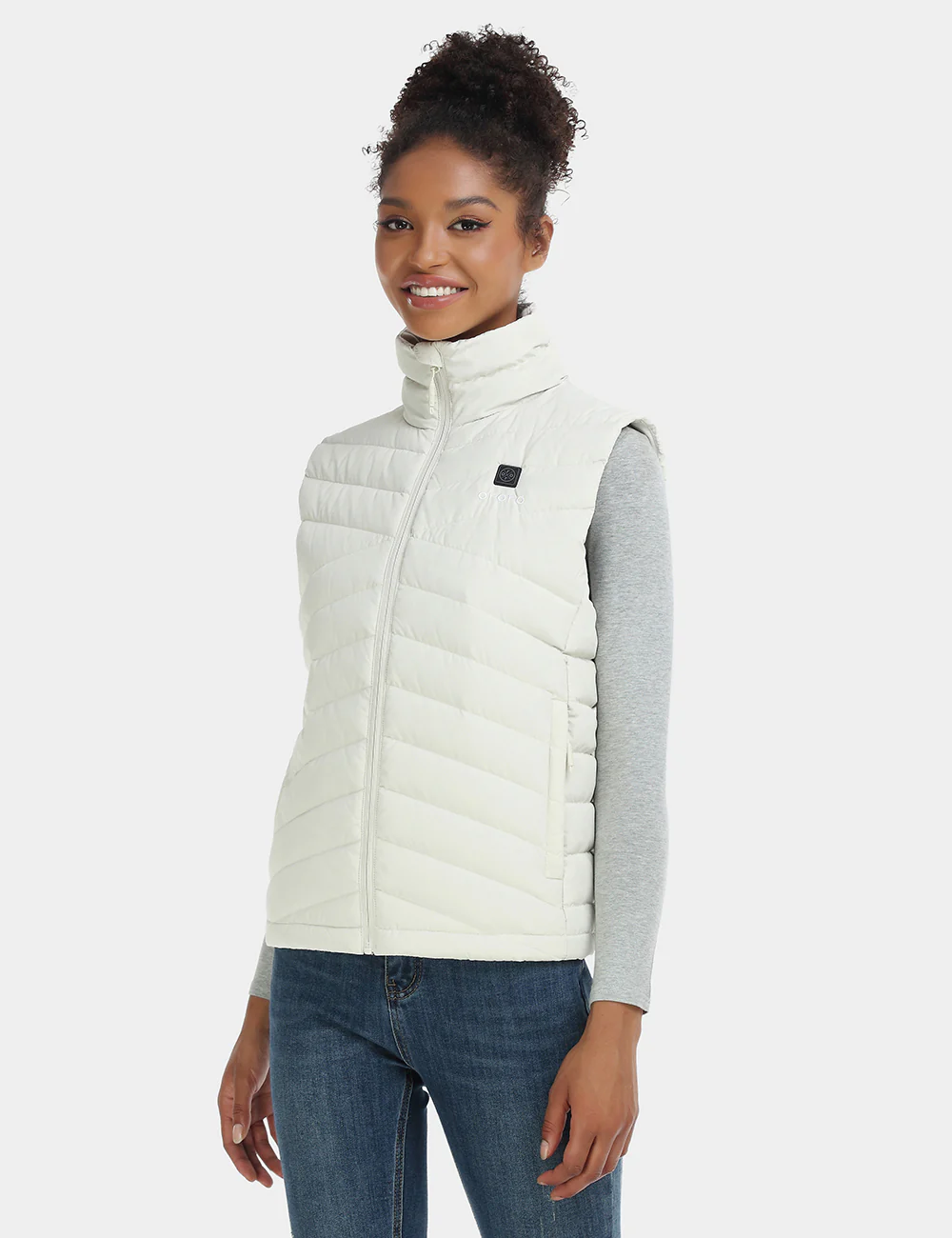 Women's Heated Lightweight Down Vest - XNAUWBI