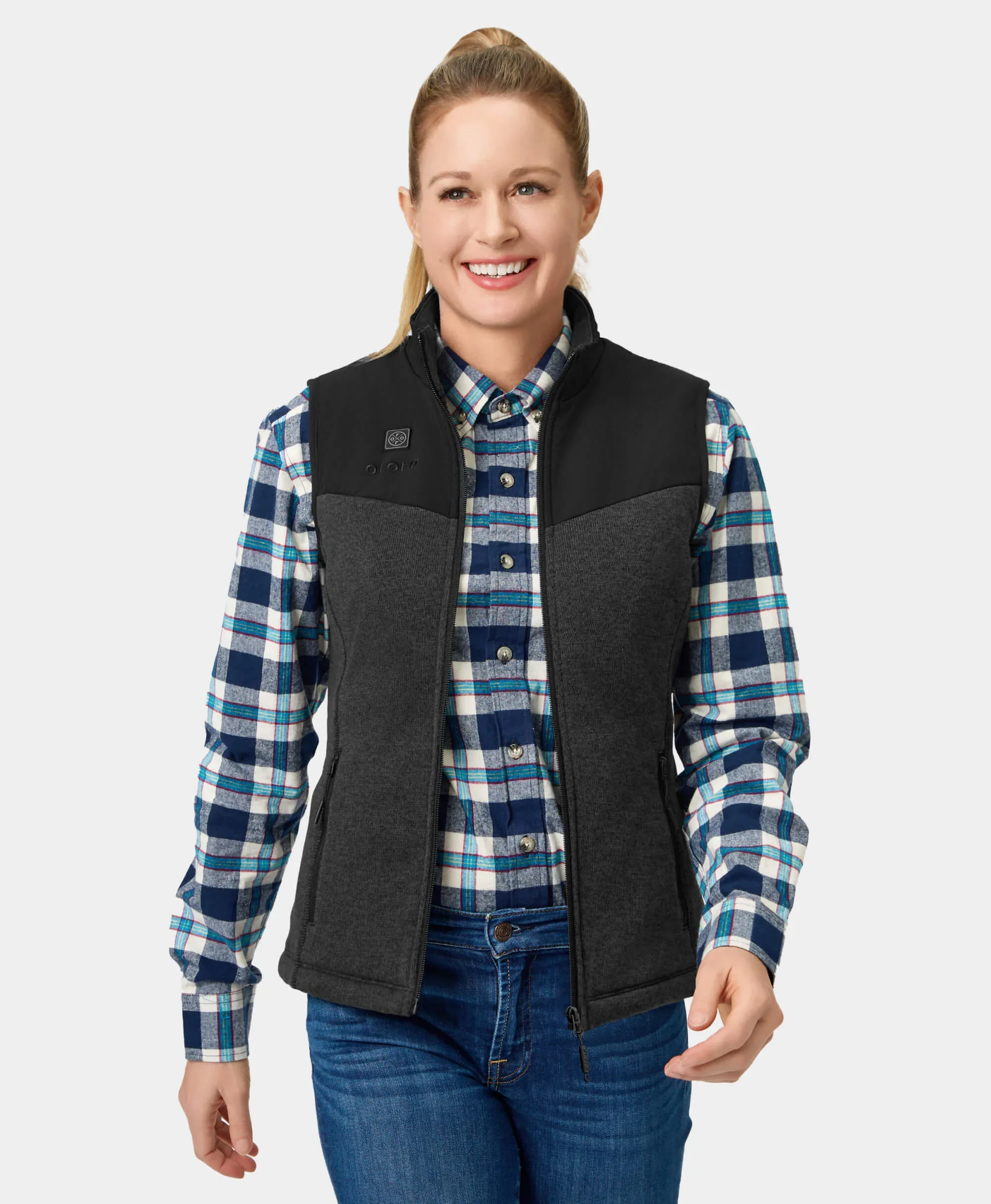 Augusta Women's Heated Sweater Fleece Vest - XNAUWBI
