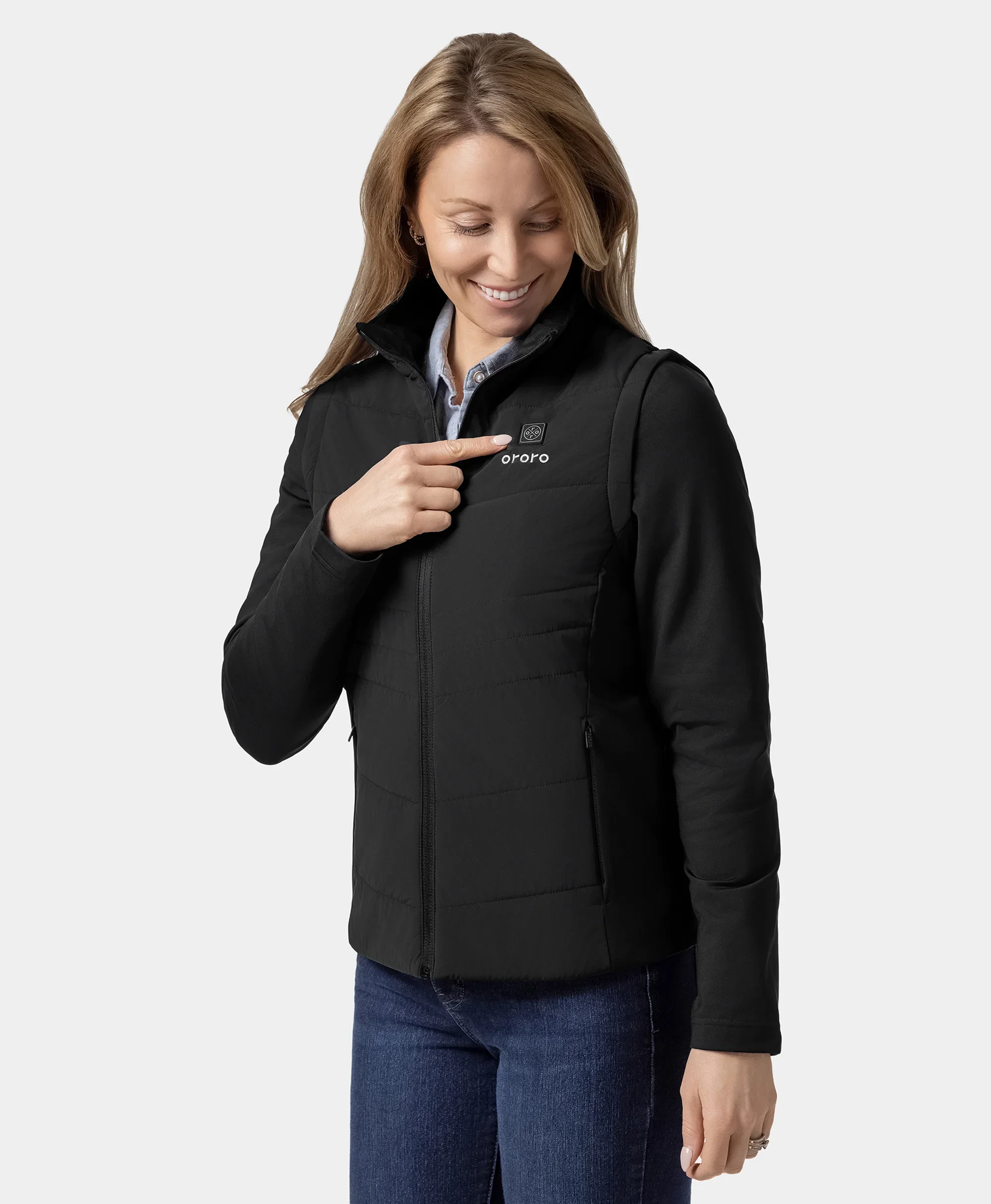 Turnberry Women's Heated Golf Jacket w/ Zip-off Sleeves - XNAUWBI