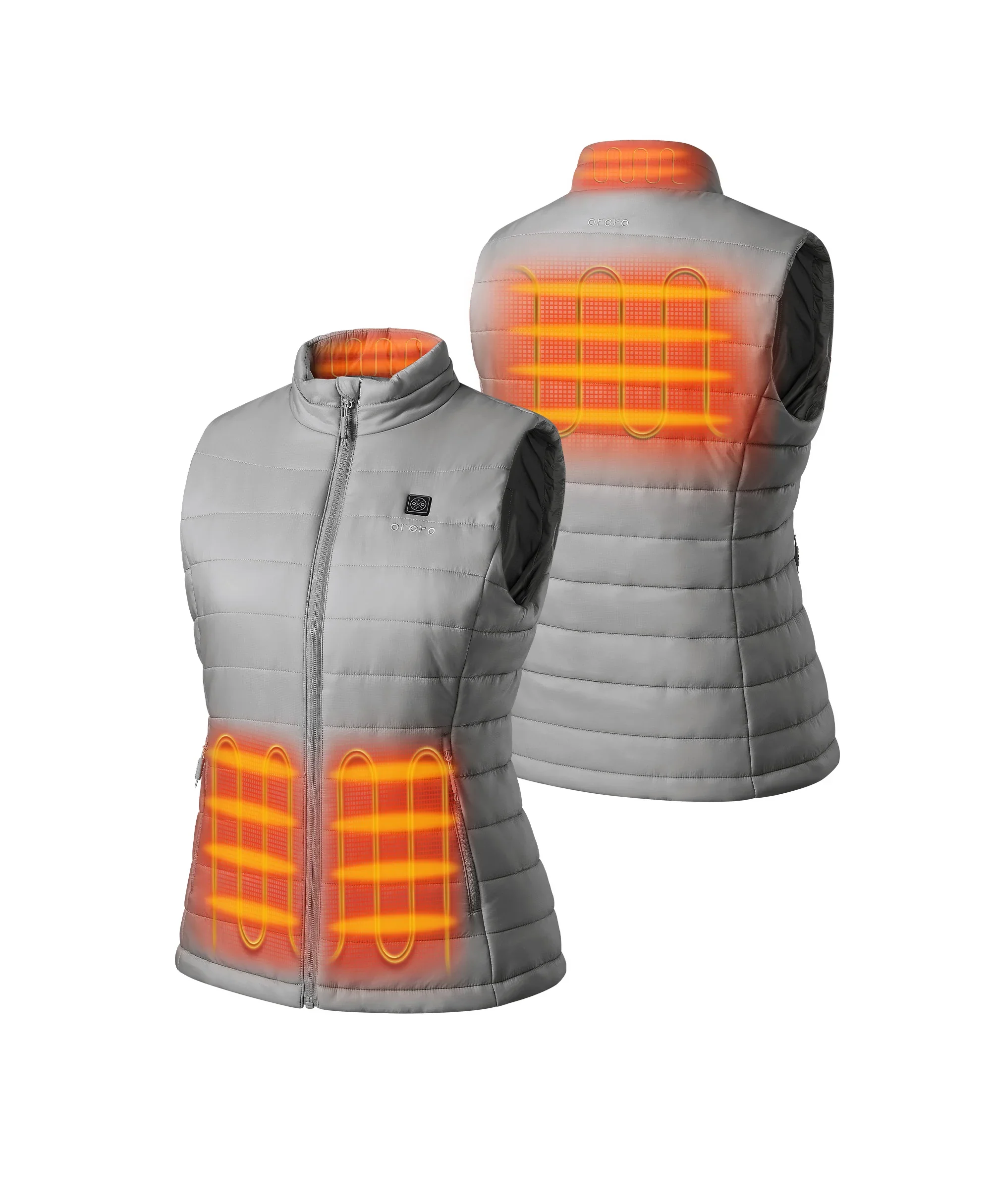 Women's Classic Heated Vest - Gray - XNAUWBI