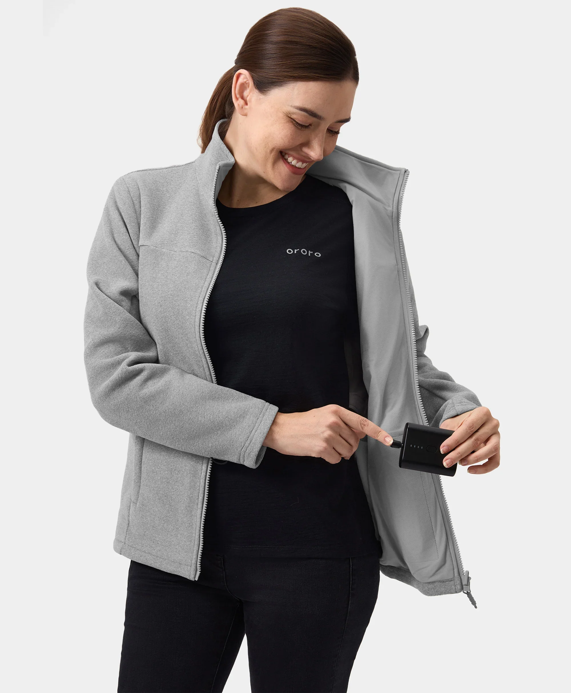 River Ridge Women's Heated Fleece Liner Jacket - XNAUWBI