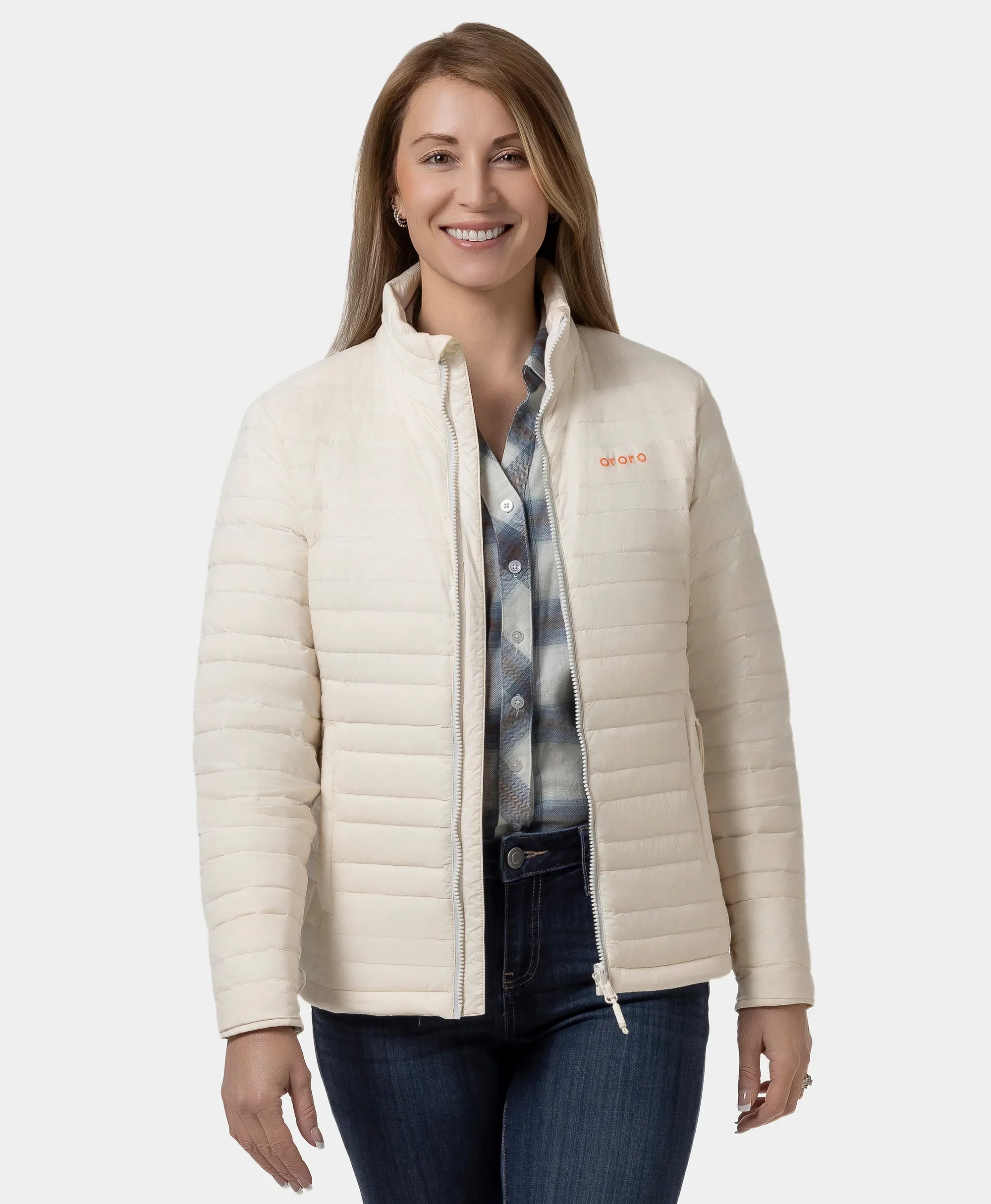 River Ridge Women's Heated Lightweight Down Jacket - XNAUWBI