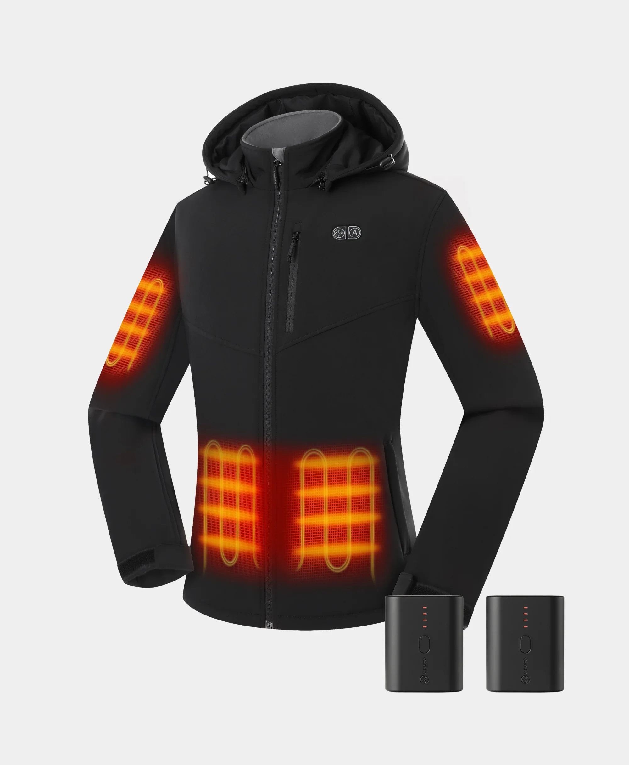 Bundle Deal - Women's Heated Dual Control Jacket (Pocket Heating) & Extra Mini 5K Battery - XNAUWBI