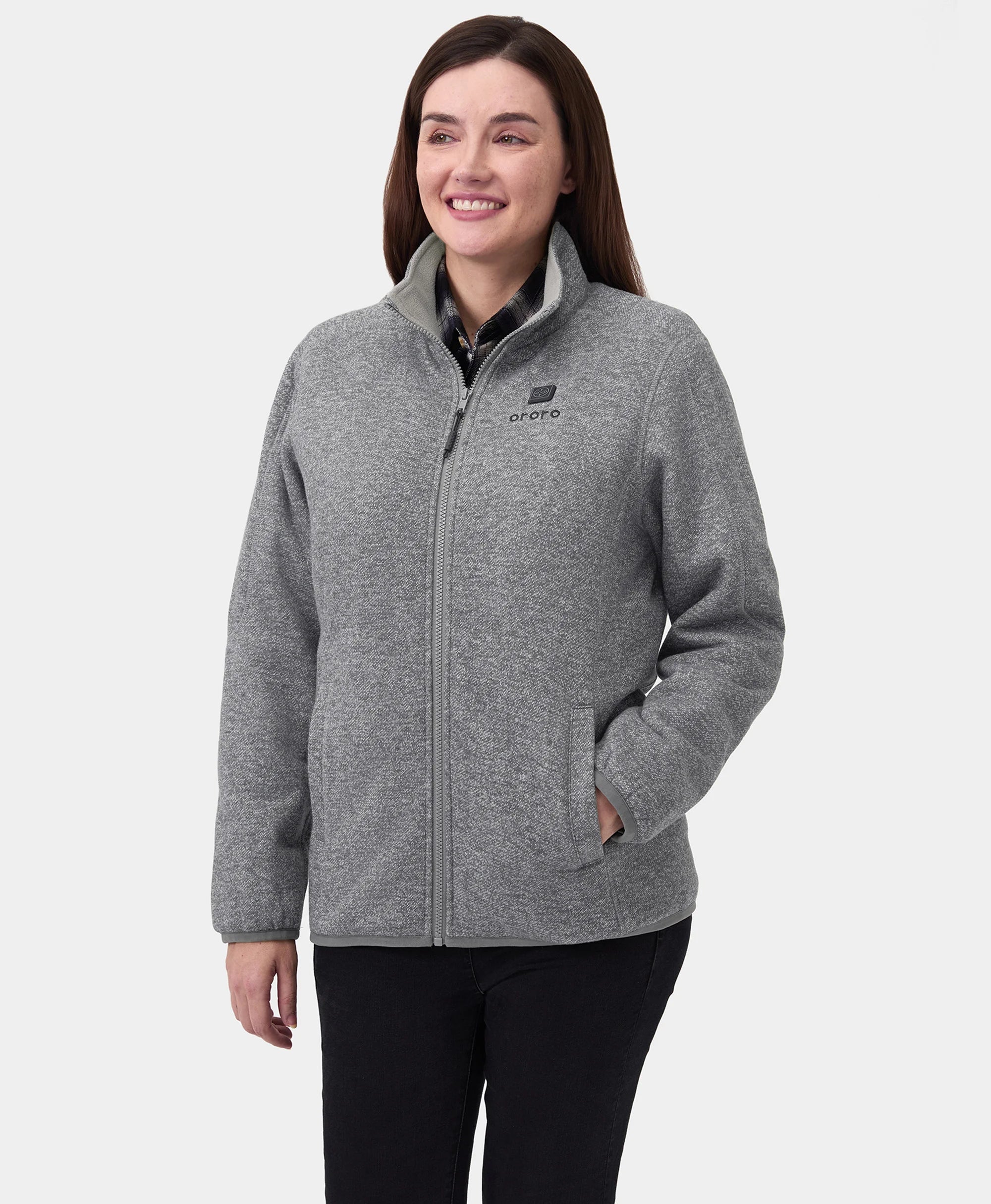 Women's Heated Full-Zip Fleece Jacket (2025) - XNAUWBI