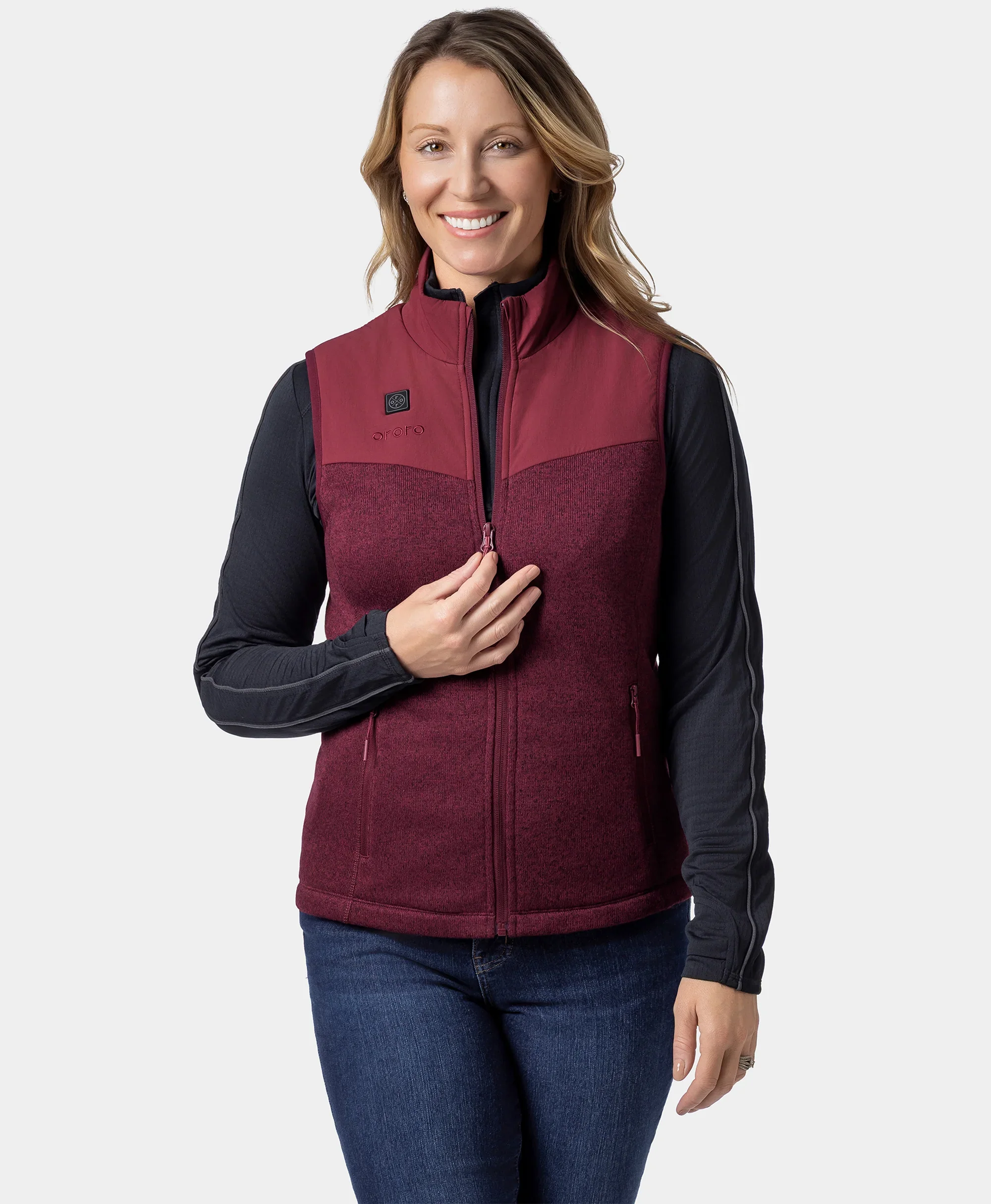 Augusta Women's Heated Sweater Fleece Vest - XNAUWBI