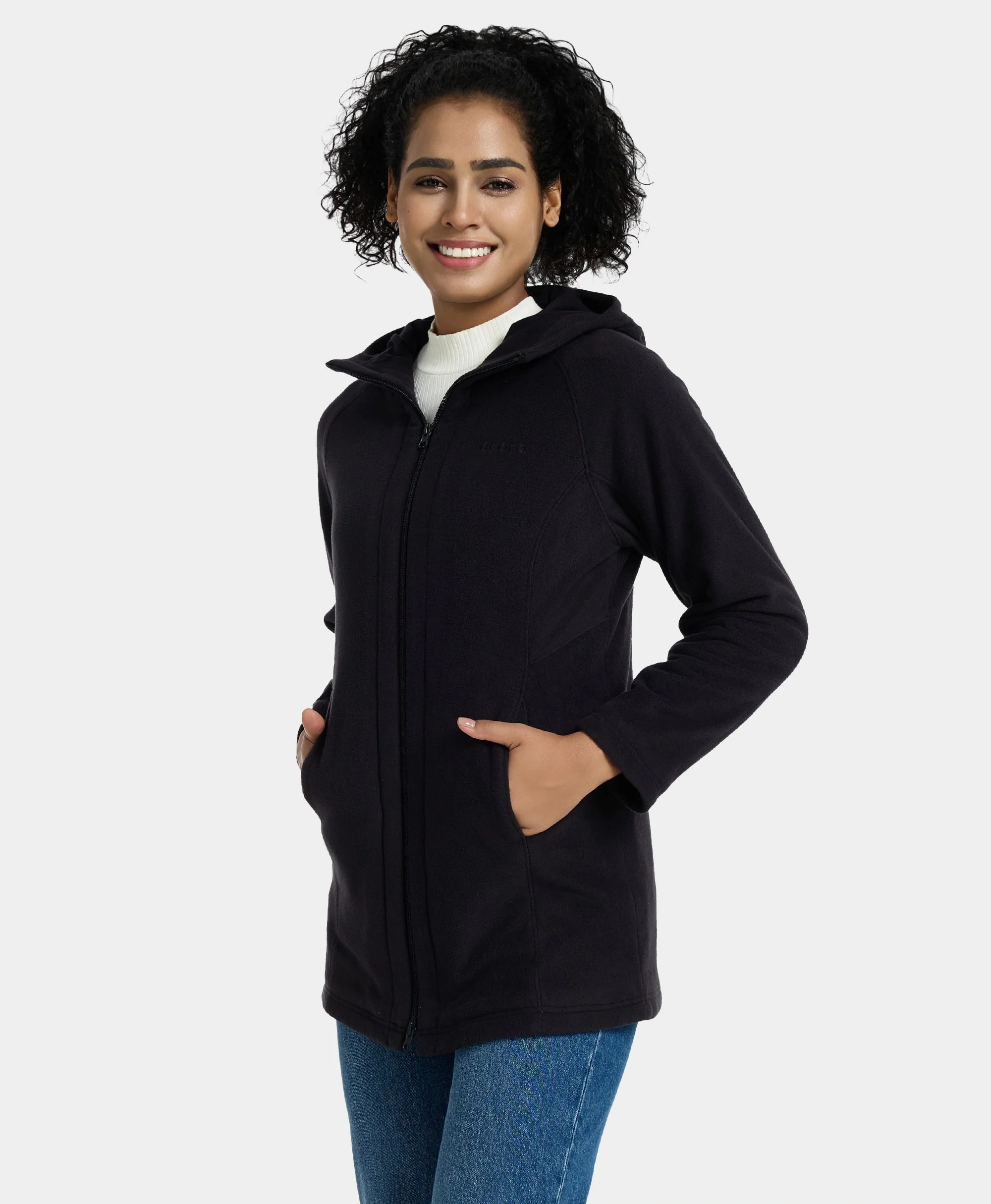Felicity Women's Heated Fleece Hoodie Jacket - XNAUWBI