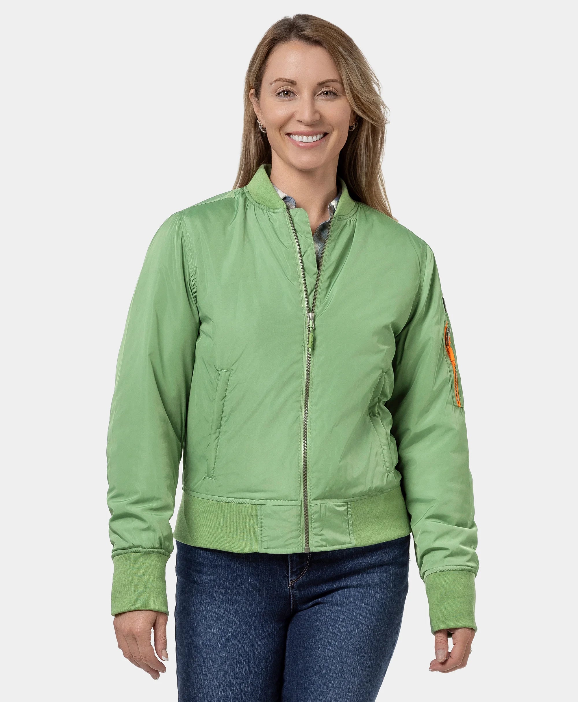 Cityscape Women's Heated Bomber Jacket - XNAUWBI