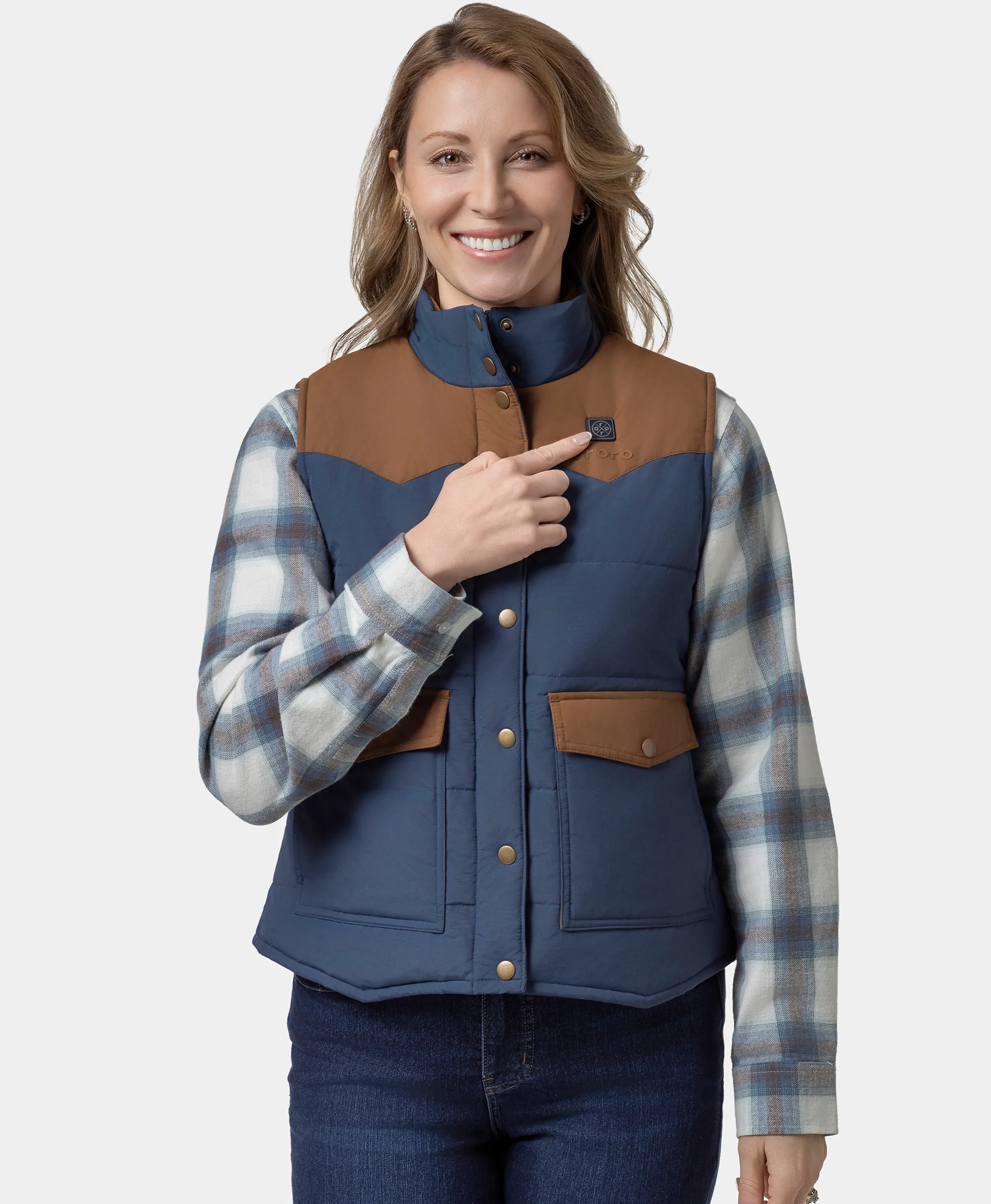 Amelia Women's Western Heated Vest - XNAUWBI