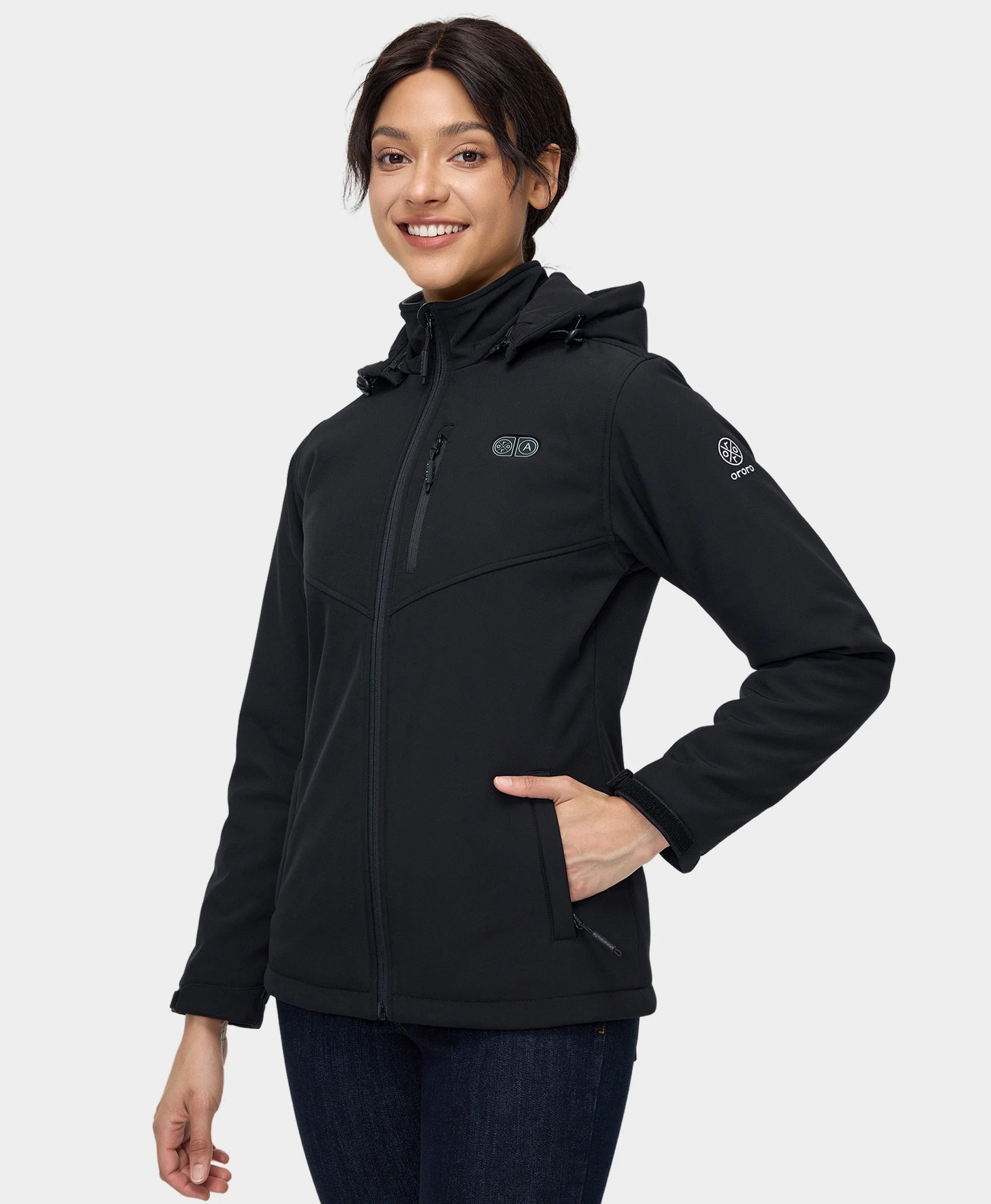 Women's Heated Dual Control Jacket with 5 Heating Zones (Pocket Heating) - XNAUWBI