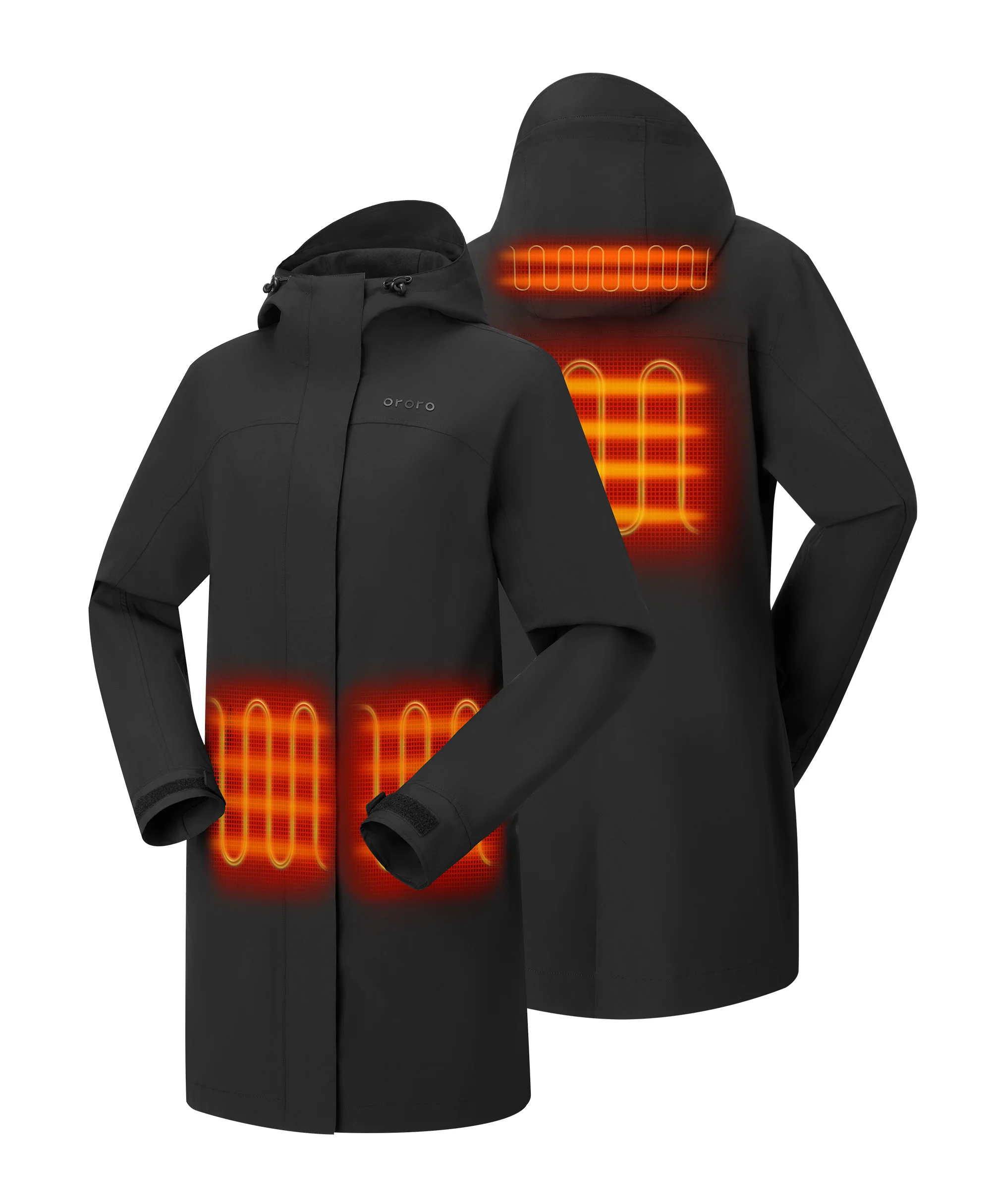 Downtown Women's Heated Rain Trench - XNAUWBI