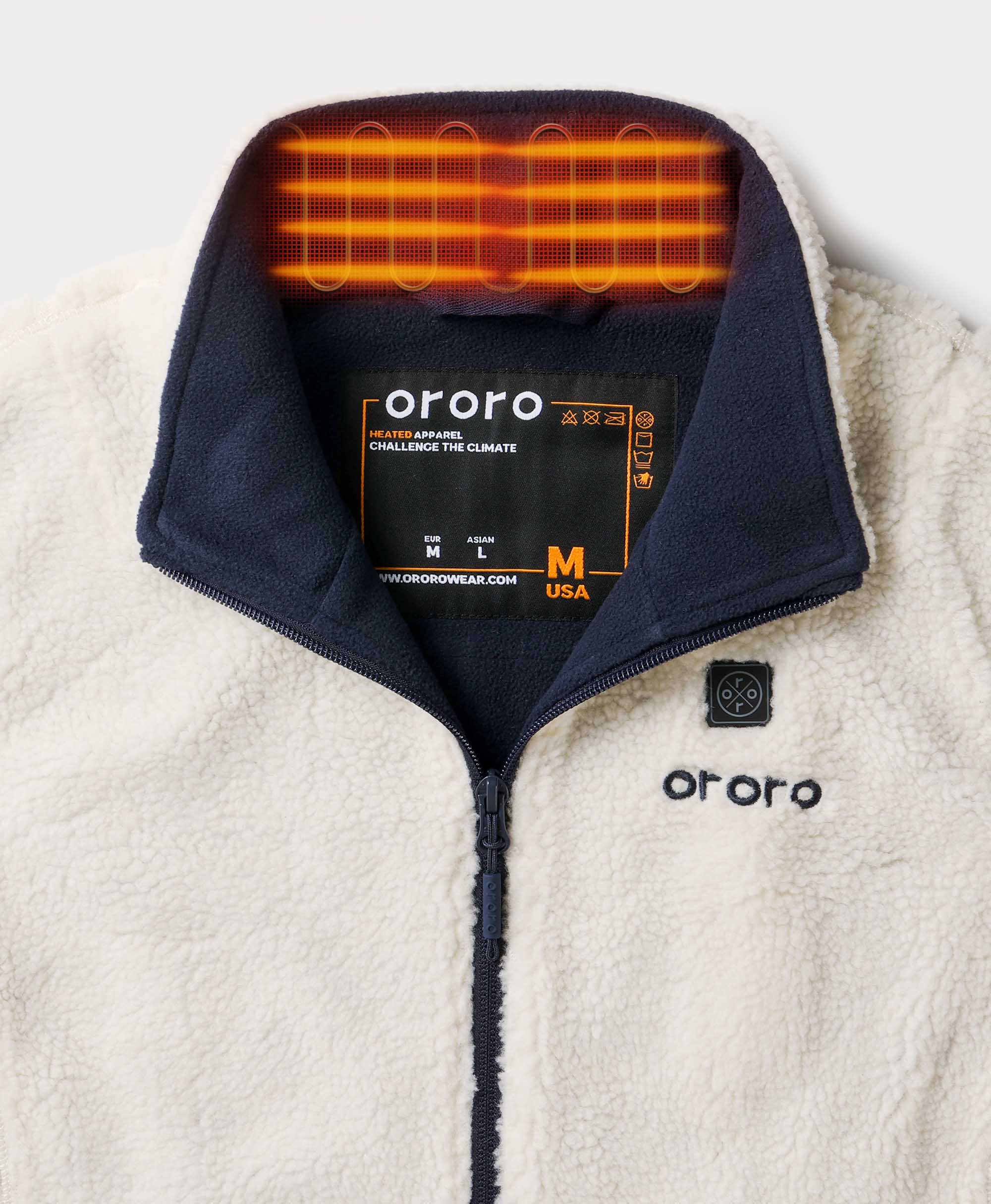 Women's Heated Recycled Fleece Vest - XNAUWBI