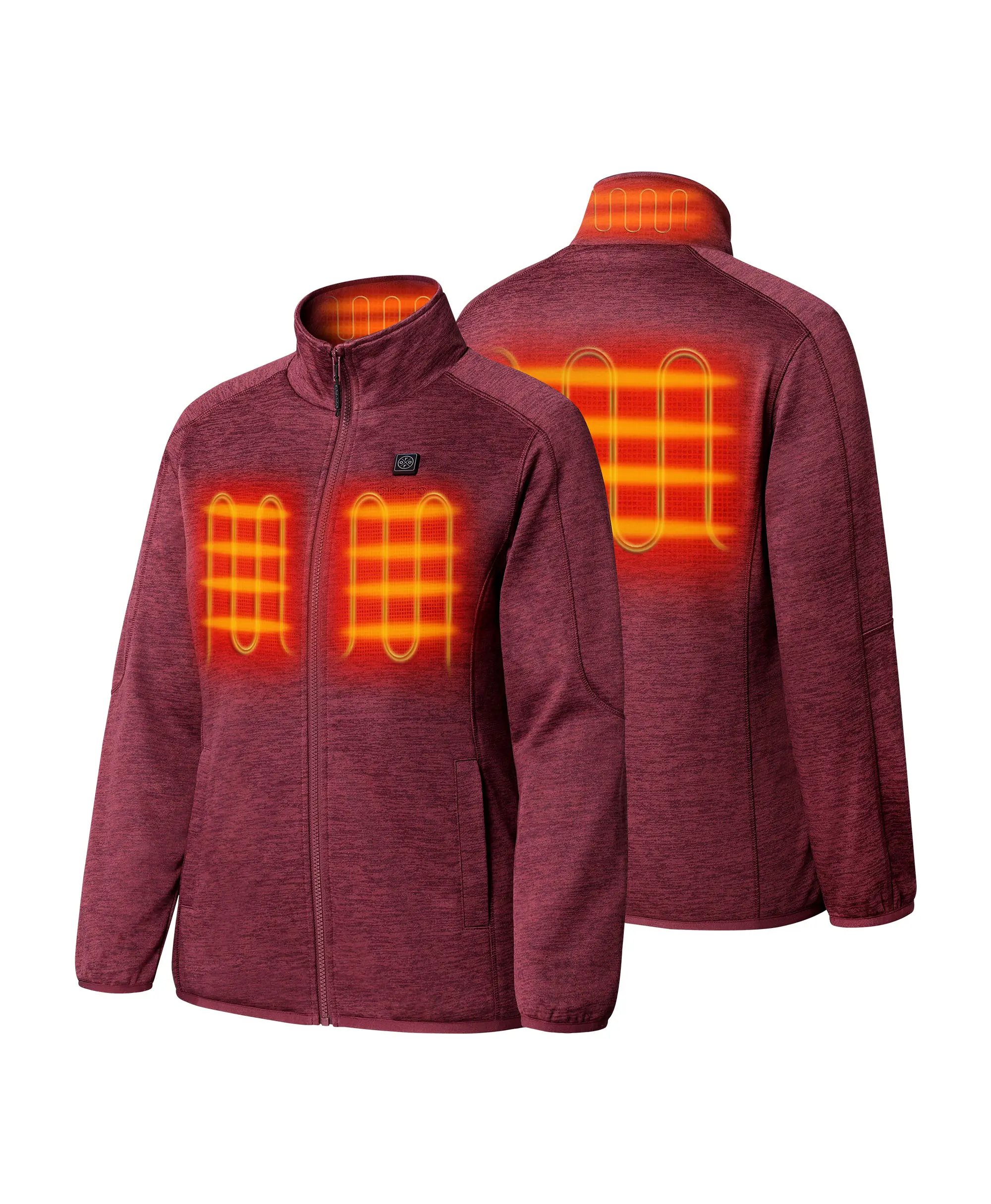 Women's Heated Full-Zip Fleece Jacket (2025) - XNAUWBI