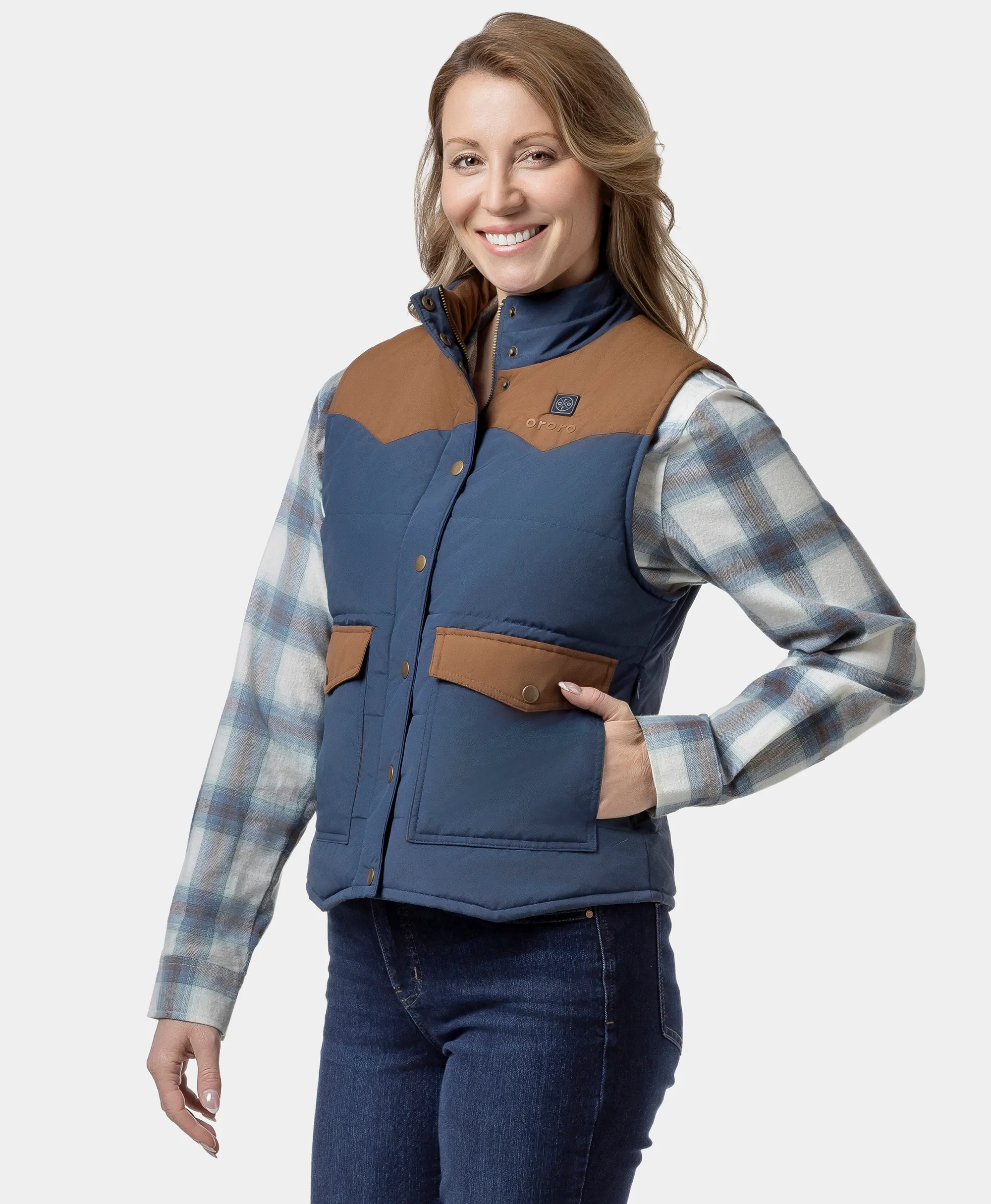 Amelia Women's Western Heated Vest - XNAUWBI