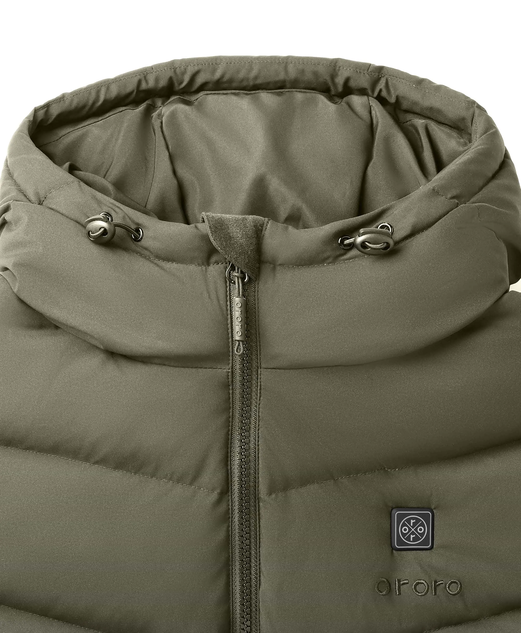 SOHO Women's Heated Down Parka Jacket - XNAUWBI