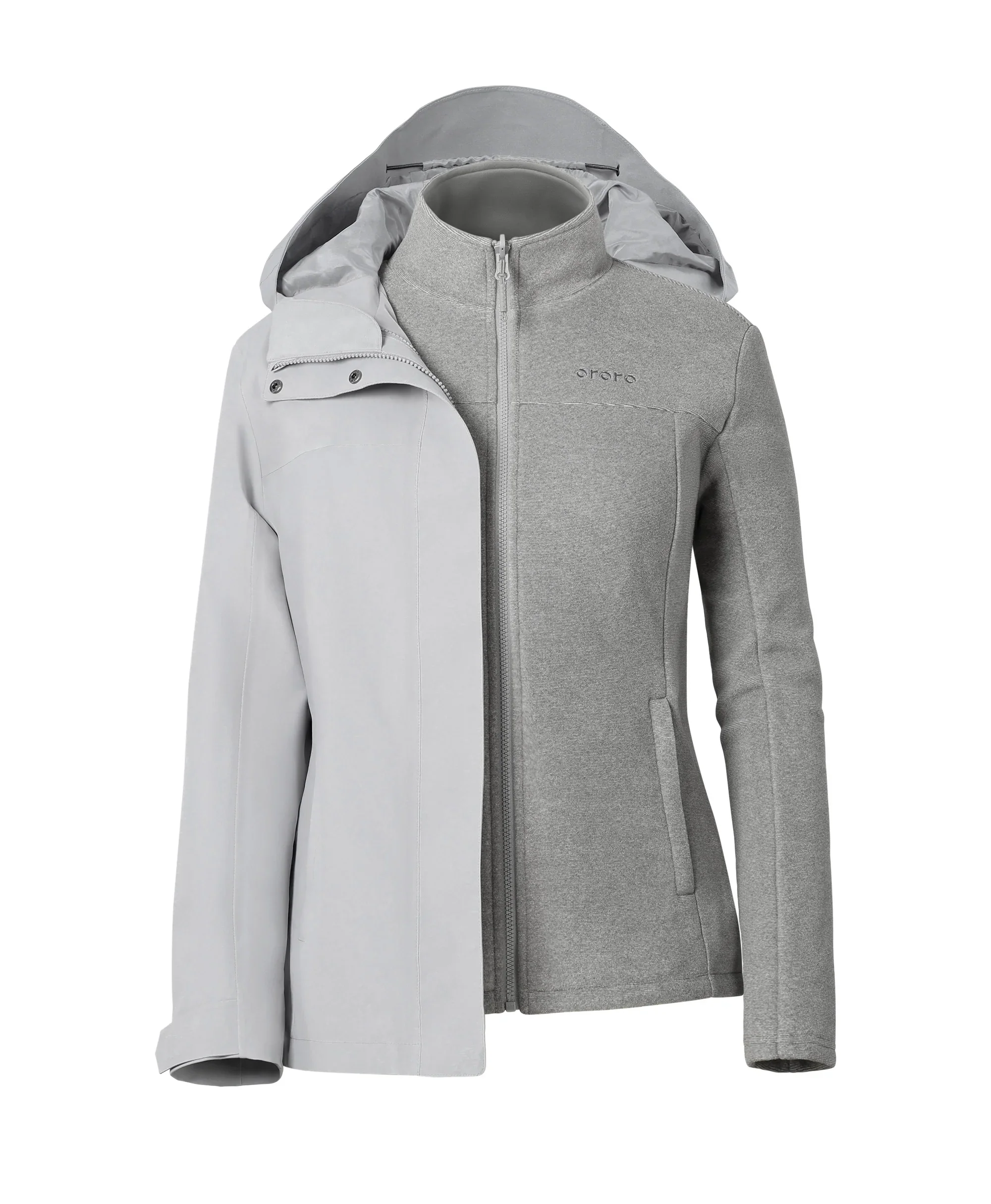 River Ridge Women's 3-in-1 Heated Jacket with Fleece Liner - XNAUWBI