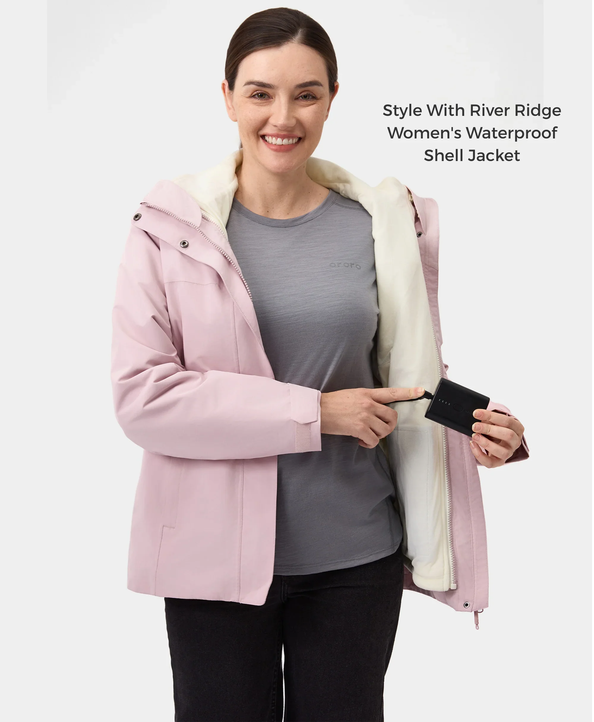 River Ridge Women's Heated Fleece Liner Jacket - XNAUWBI