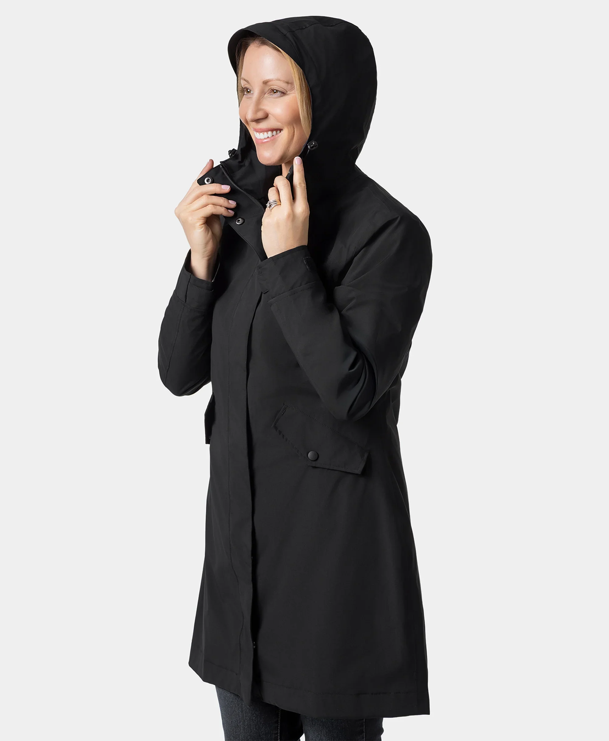 Downtown Women's Heated Rain Trench - XNAUWBI